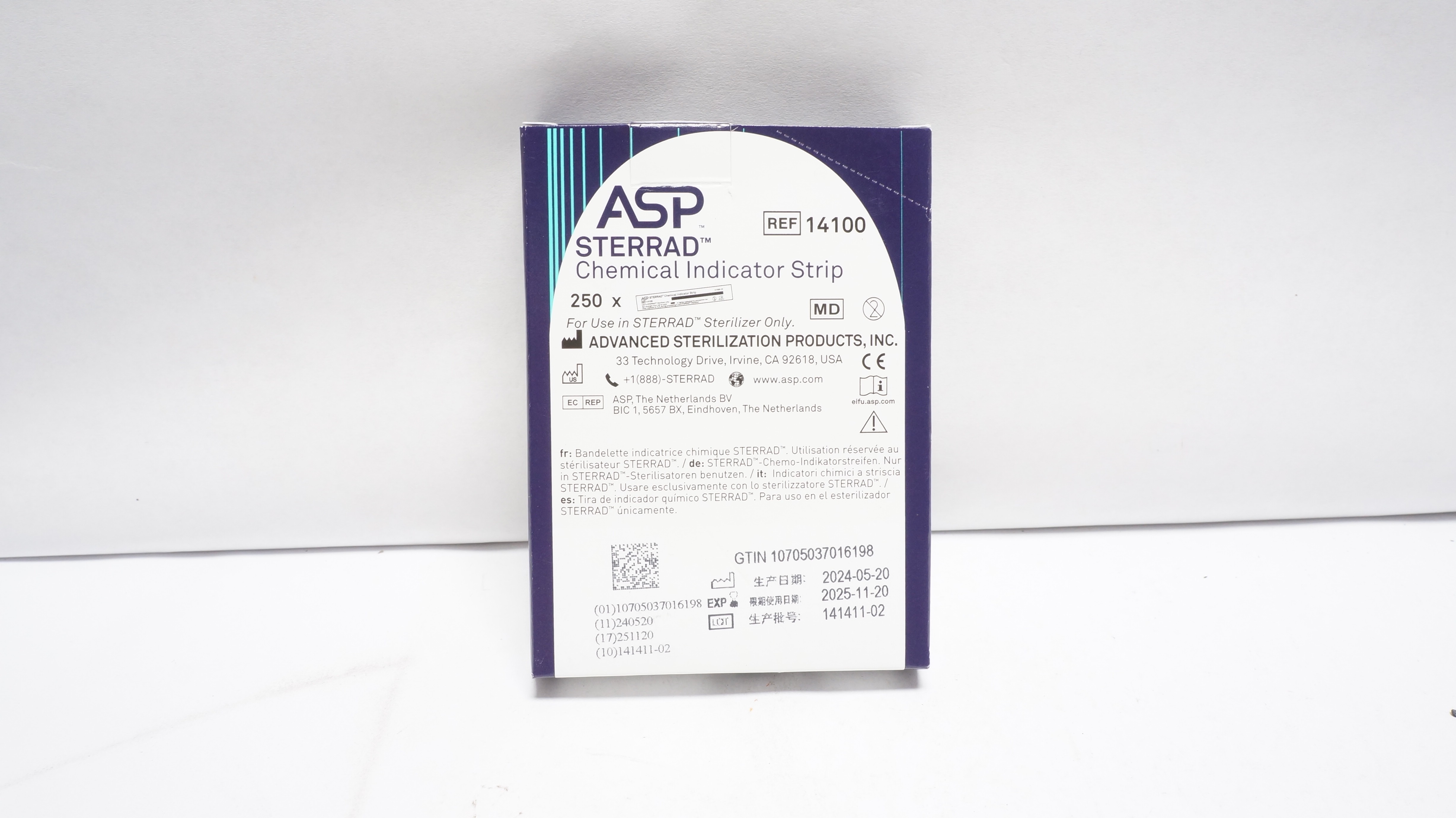 ASP 14100 Sterrad Chemical Indicator Strip - Box of 250