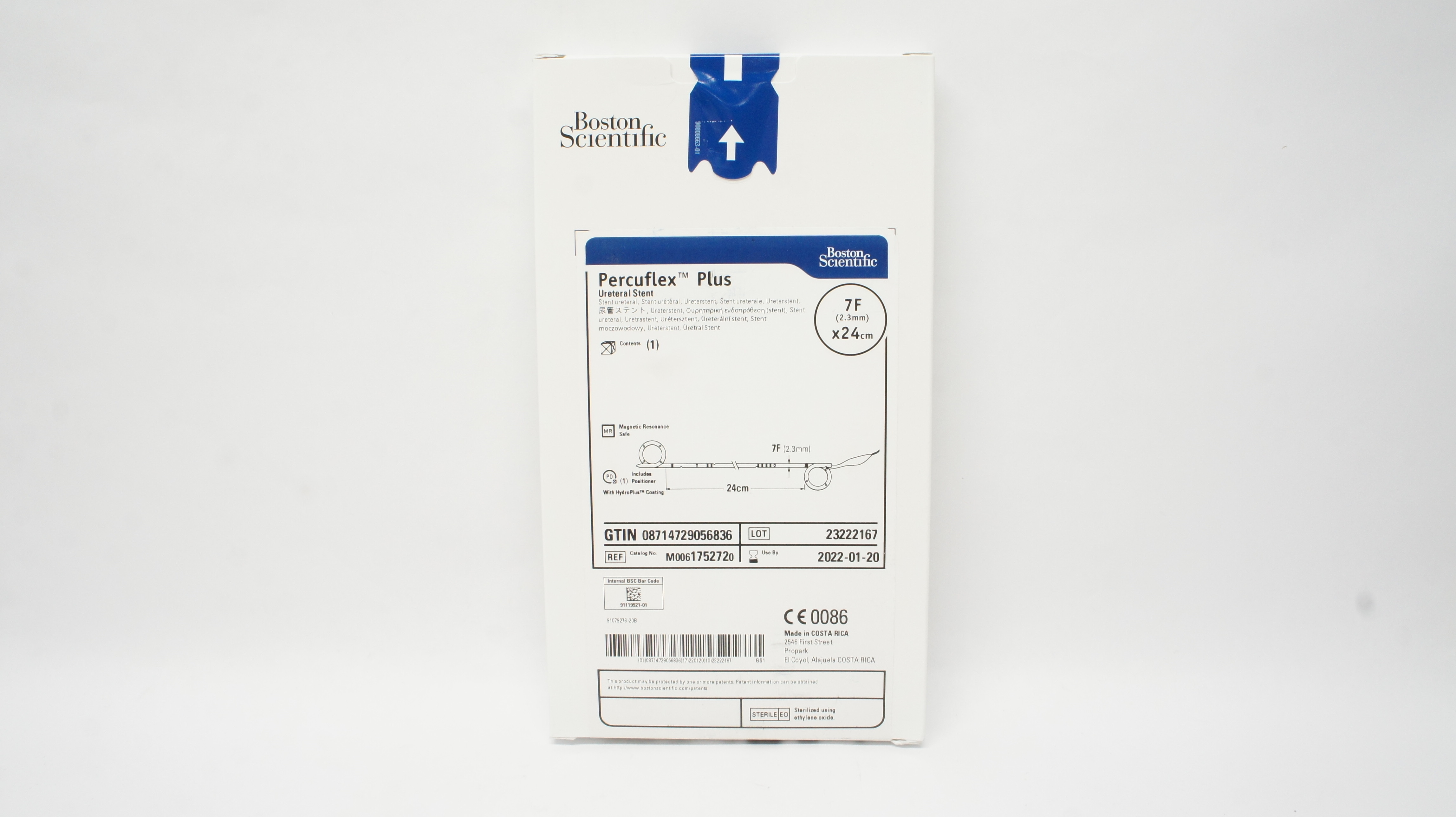 Boston Scientific 175272 Percuflex Plus Ureteral Stent Set 7F x 24cm (x)