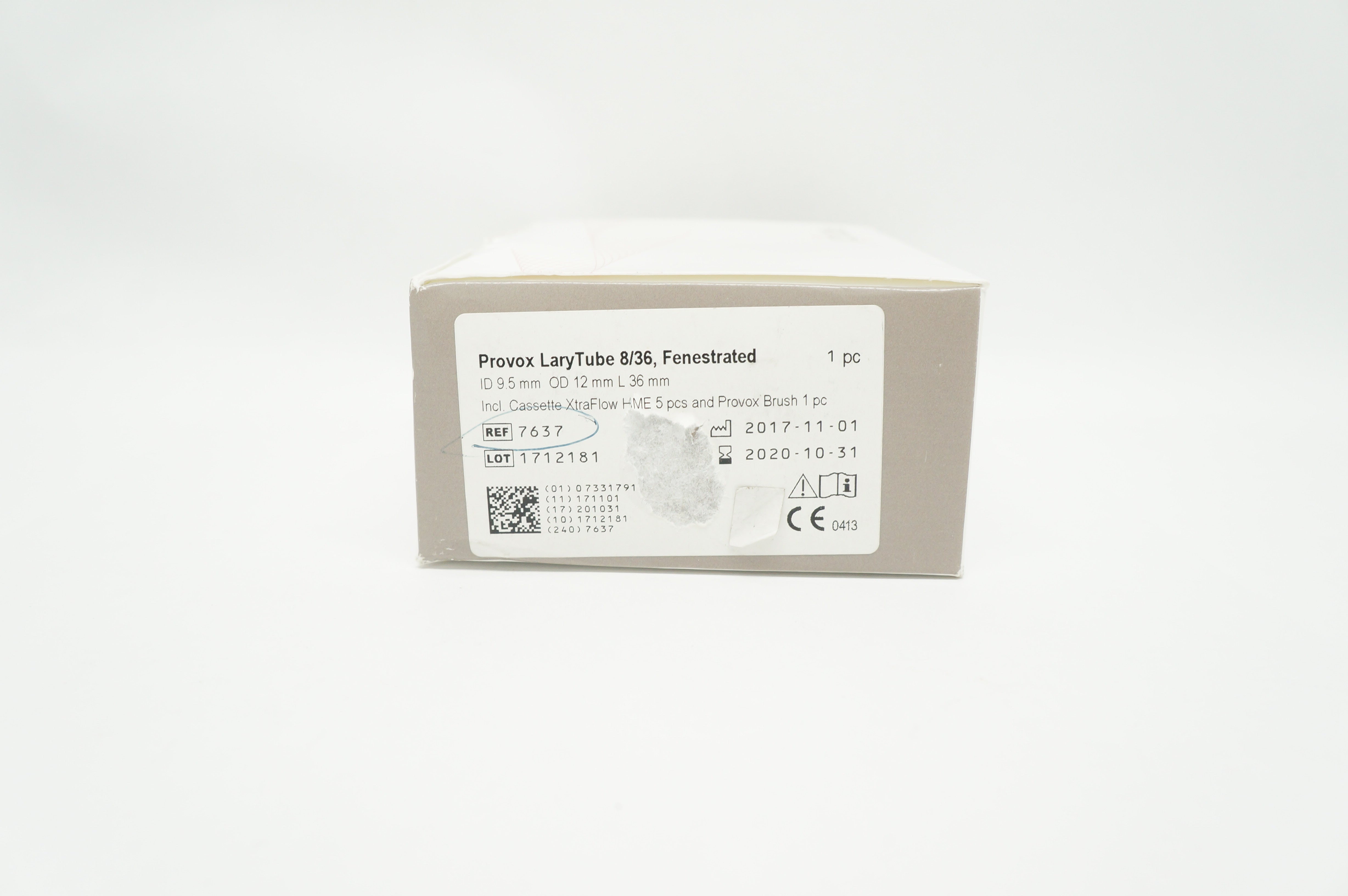 Atos Medical 7637 Provox LaryTube 8/36, 9.5mm ID x 12mm OD x 36mm (x)