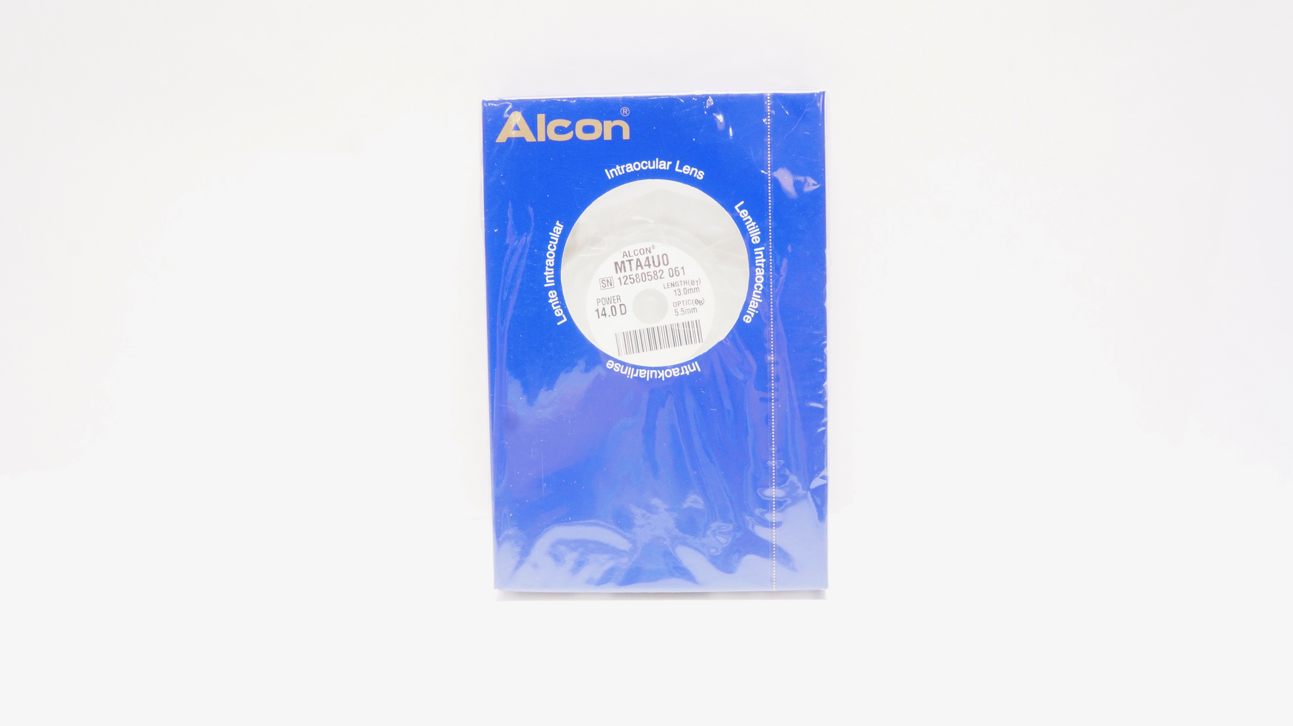Alcon MTA4Uo Intraocular Lens 14.0D, 5.5mm x 13.0mm (x)