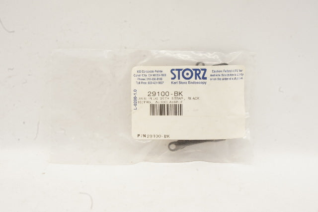 Karl Storz 29100-BK Luer Plug With Strap Black - Pack of 10