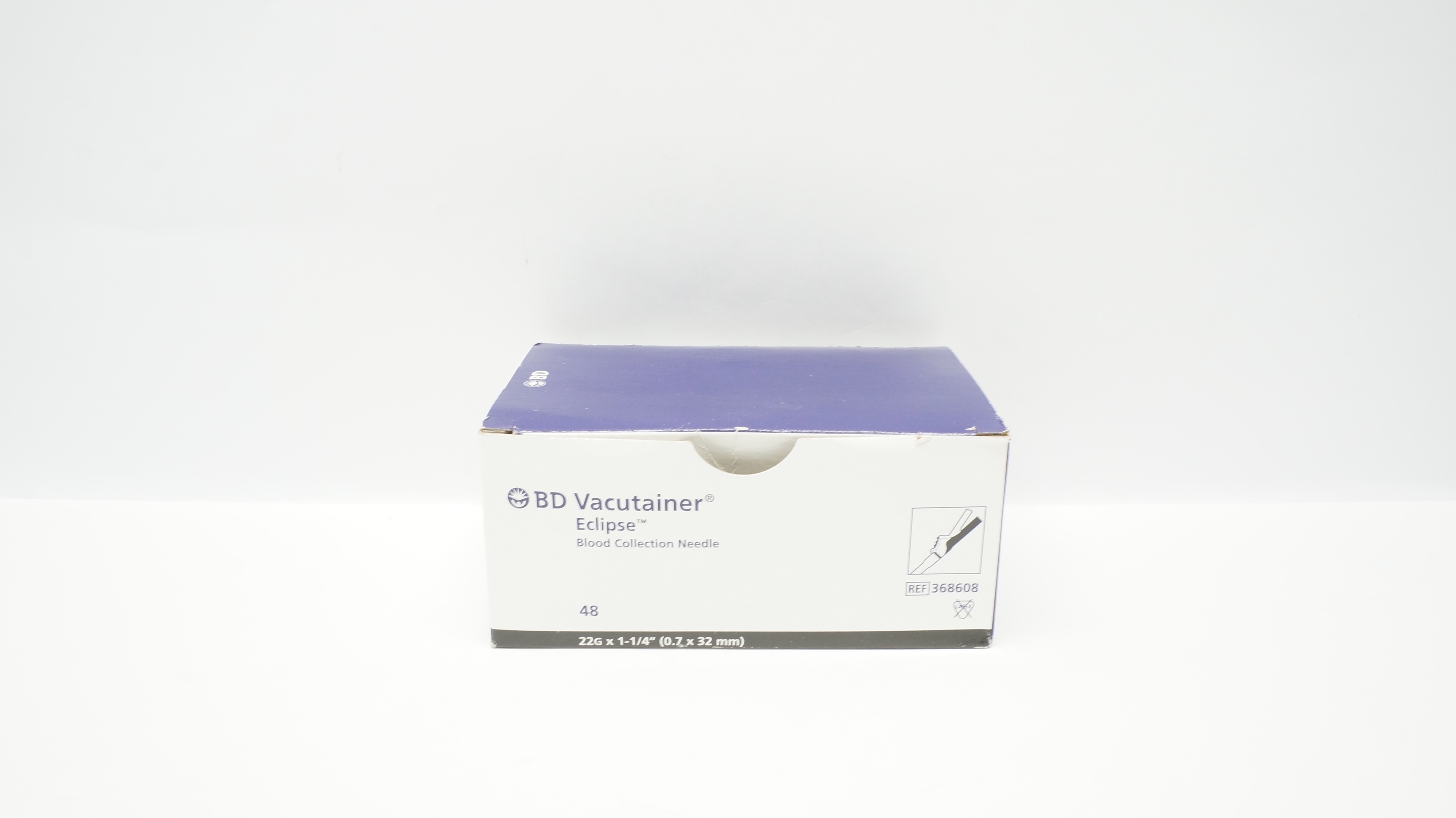 BD 368608 Vacutainer Eclipse Blood Collection Ndle 22Gx1-1/4inch - Box of 27