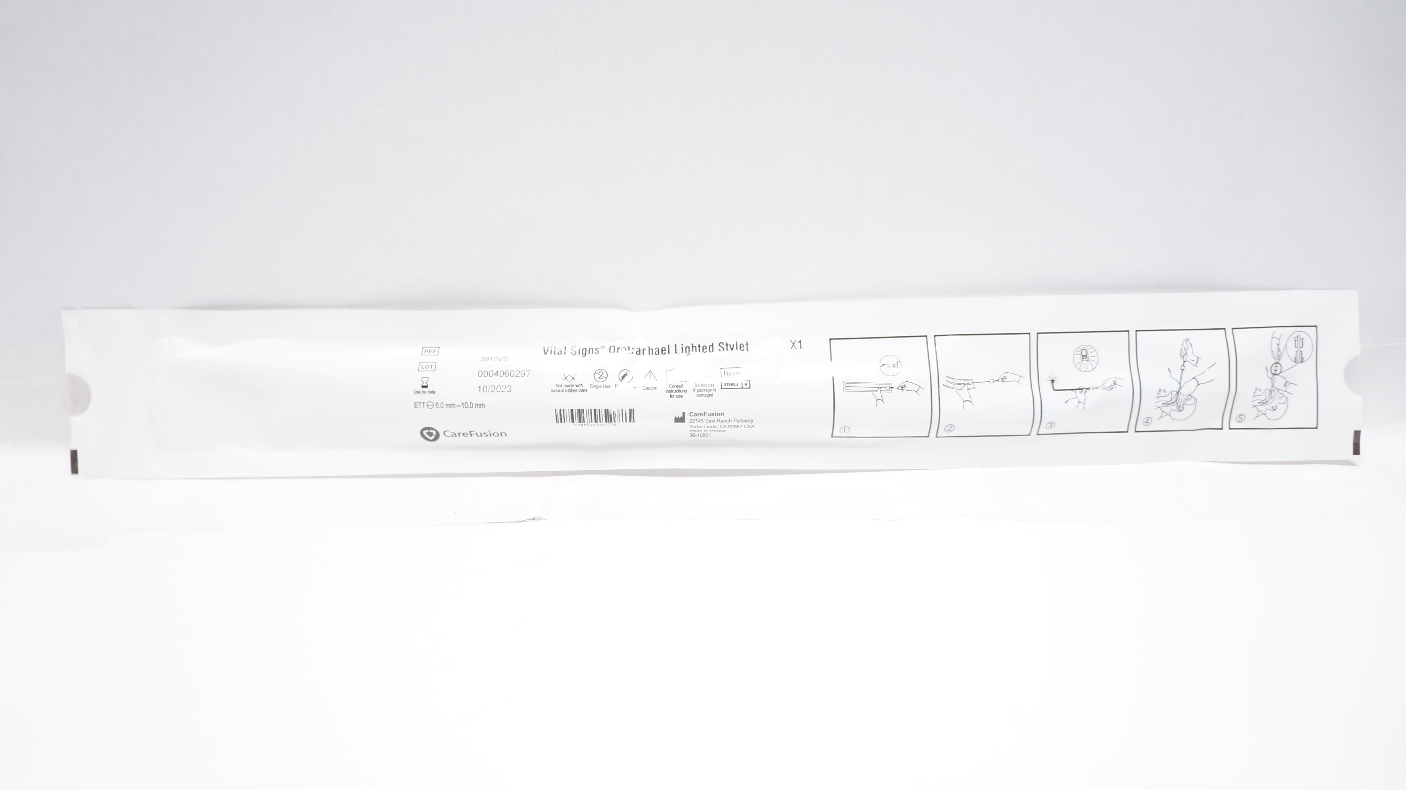 CareFusion 3910VS Vital Signs Orotrachael Lighted Stylet (x)