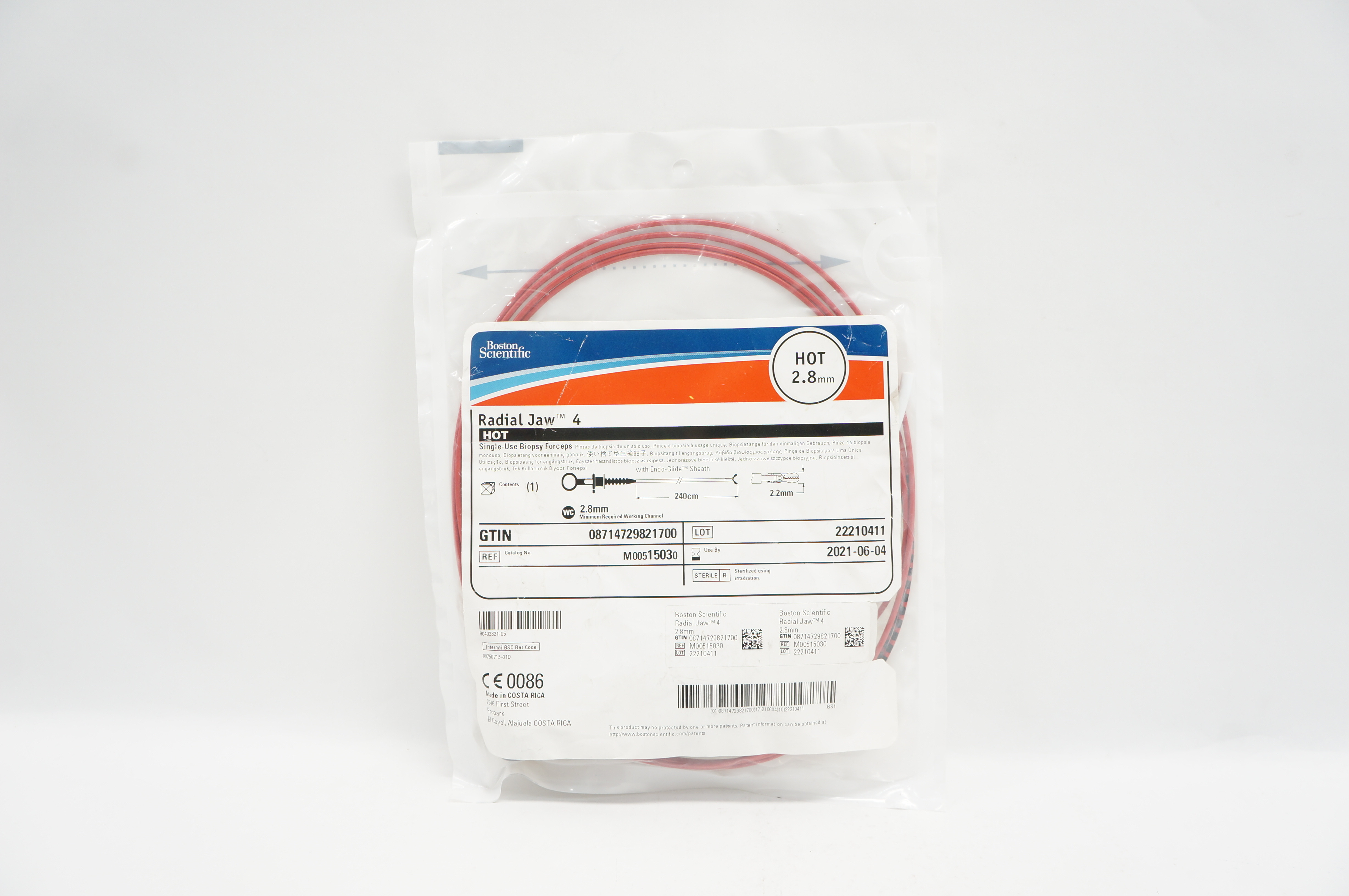 Boston Scientific M00515030 Radial Jaw 4 Hot Single Use Biopsy Foceps 2.8mm (x)