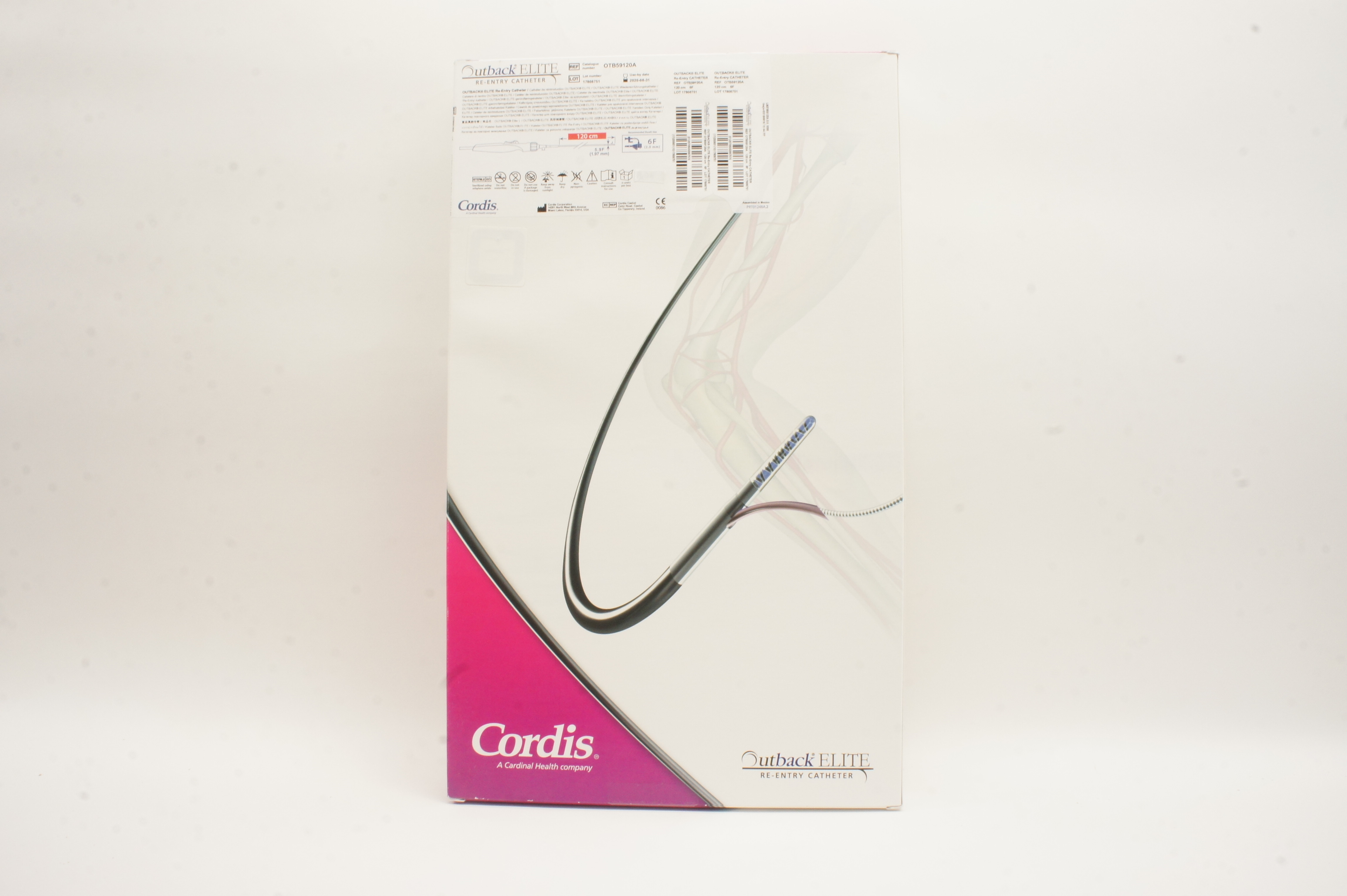 Cordis OTB59120A Outback ELITE Re-entry Cath. 6F x 120cm (x)