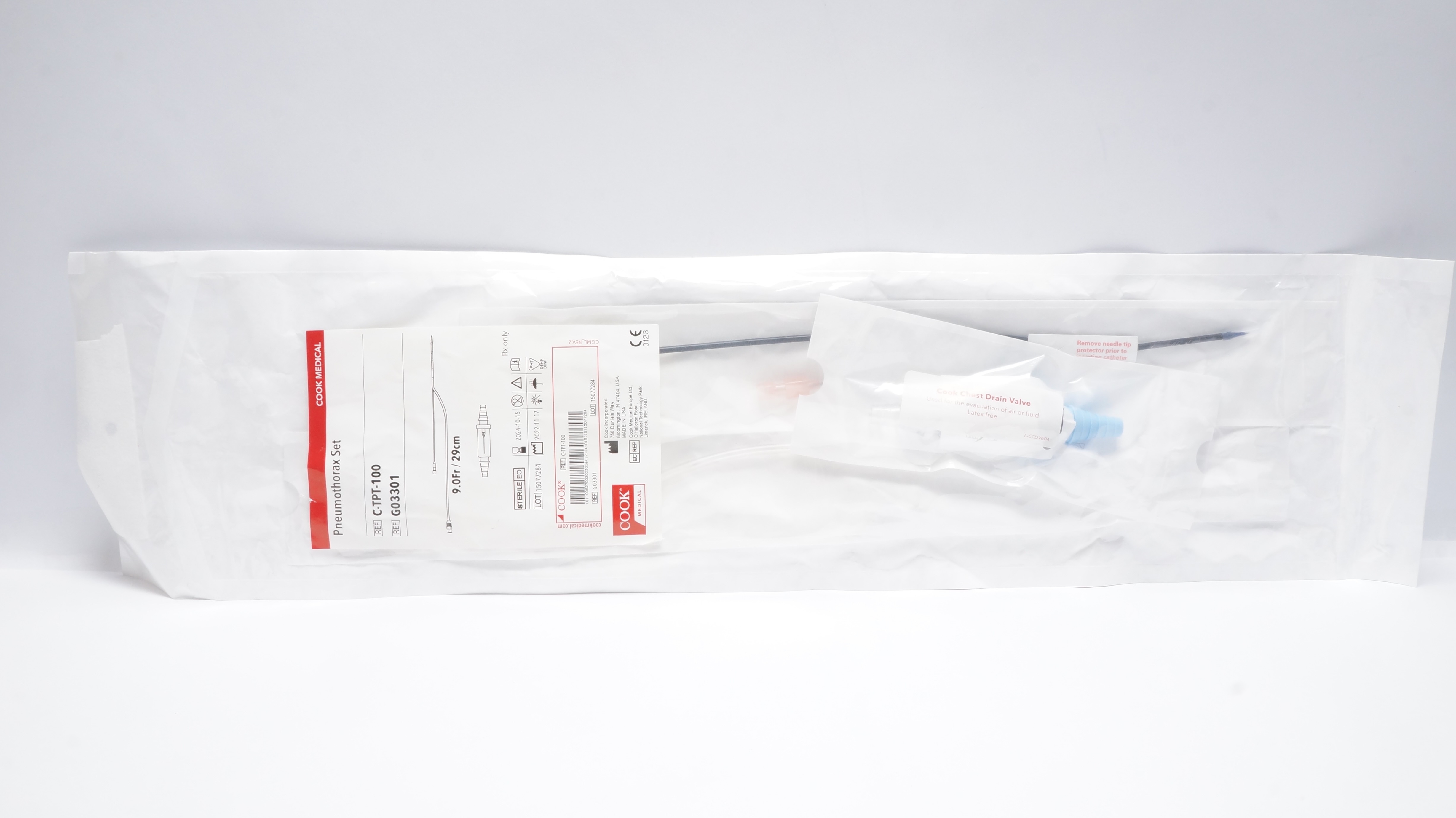 Cook Medical G03301 Pneumothorax Set 9.0Fr /29cm