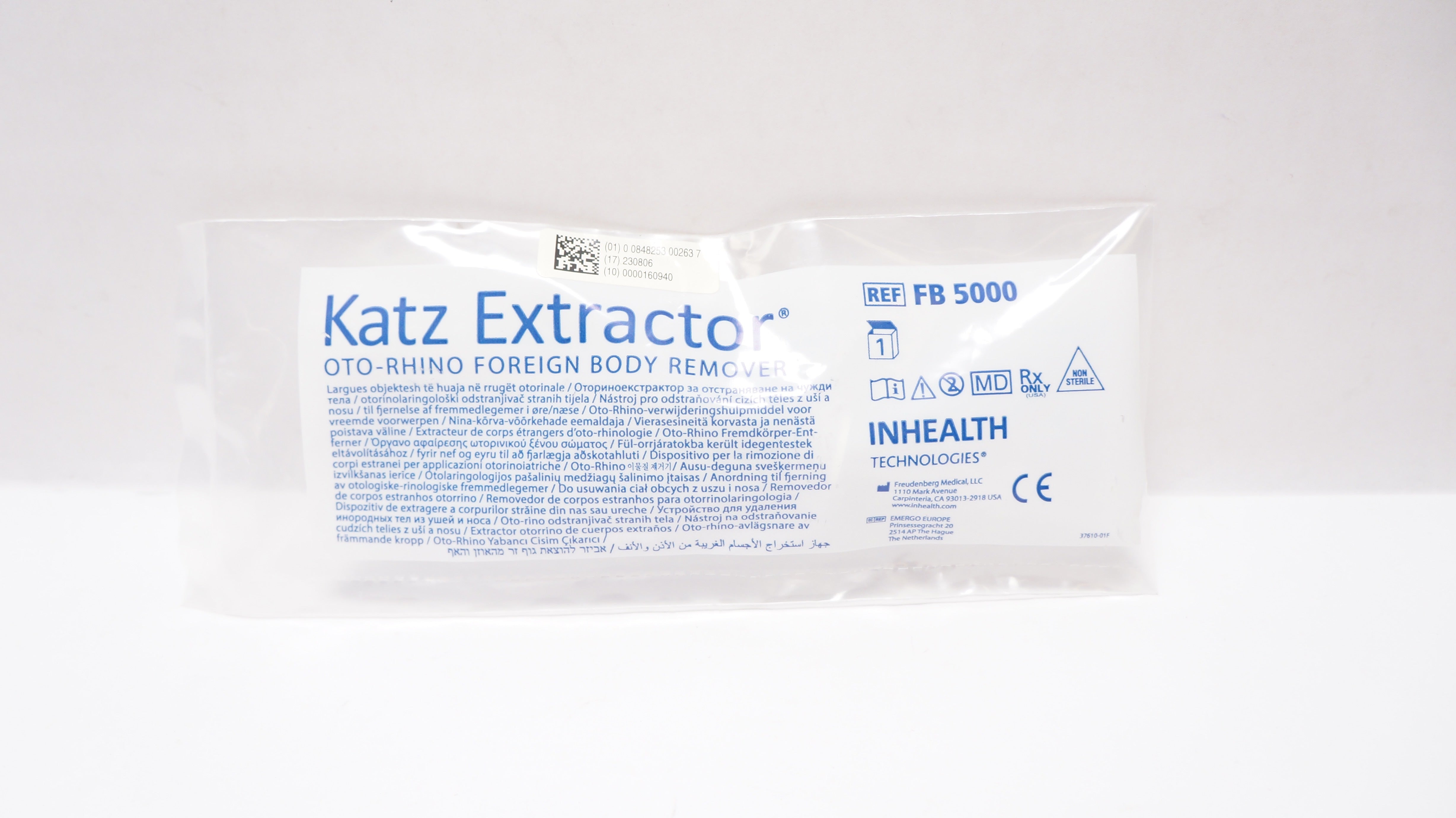 Inhealth Technologies FB 5000 Katz Extractor Oto-Rhino Foreign Body Remover