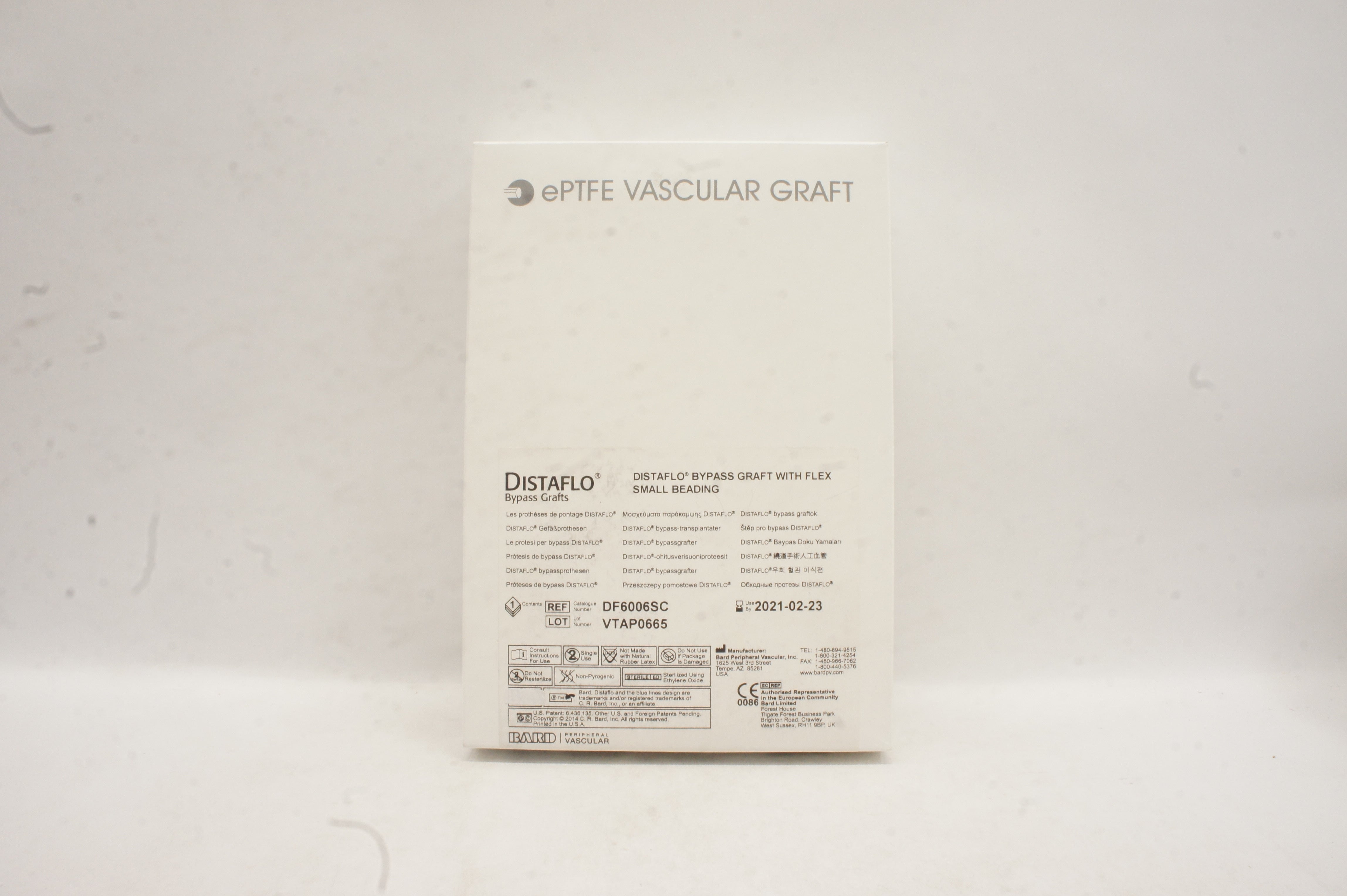 Bard DF6006SC Distaflo Bypass Graft With Flex Small Beading 6mm x 60cm (x)
