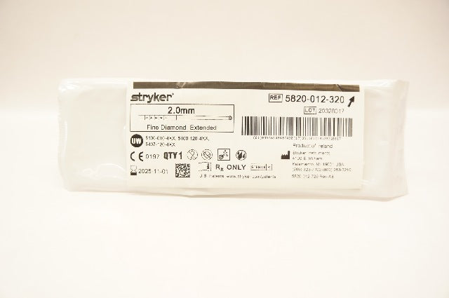 Stryker 5820-012-320 Fine Diamond, Extended Bur 2.0mm