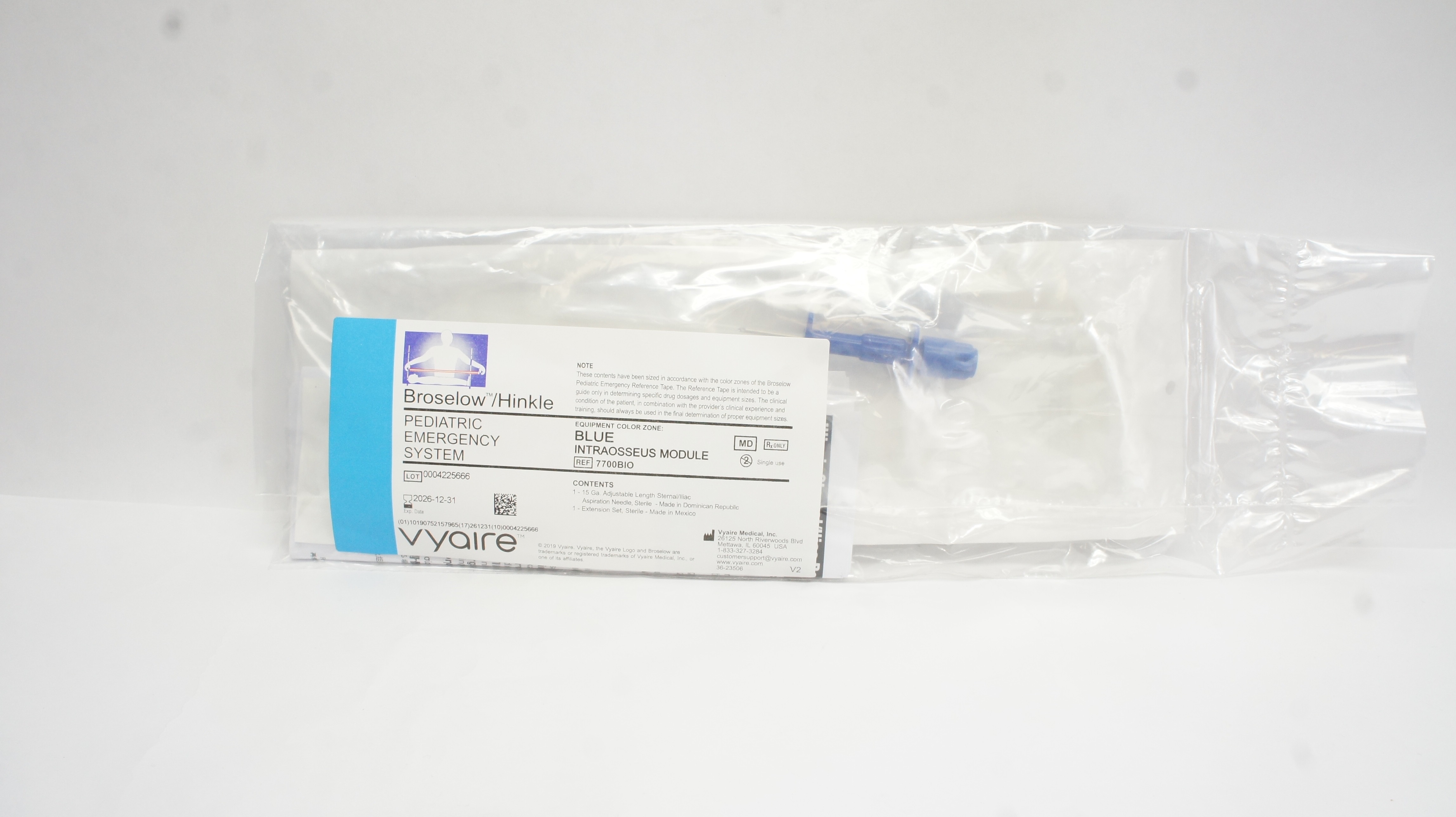 Vyaire 7700BIO Broselow/Hinkle Pediatric Emergency System, Intraosseous Module