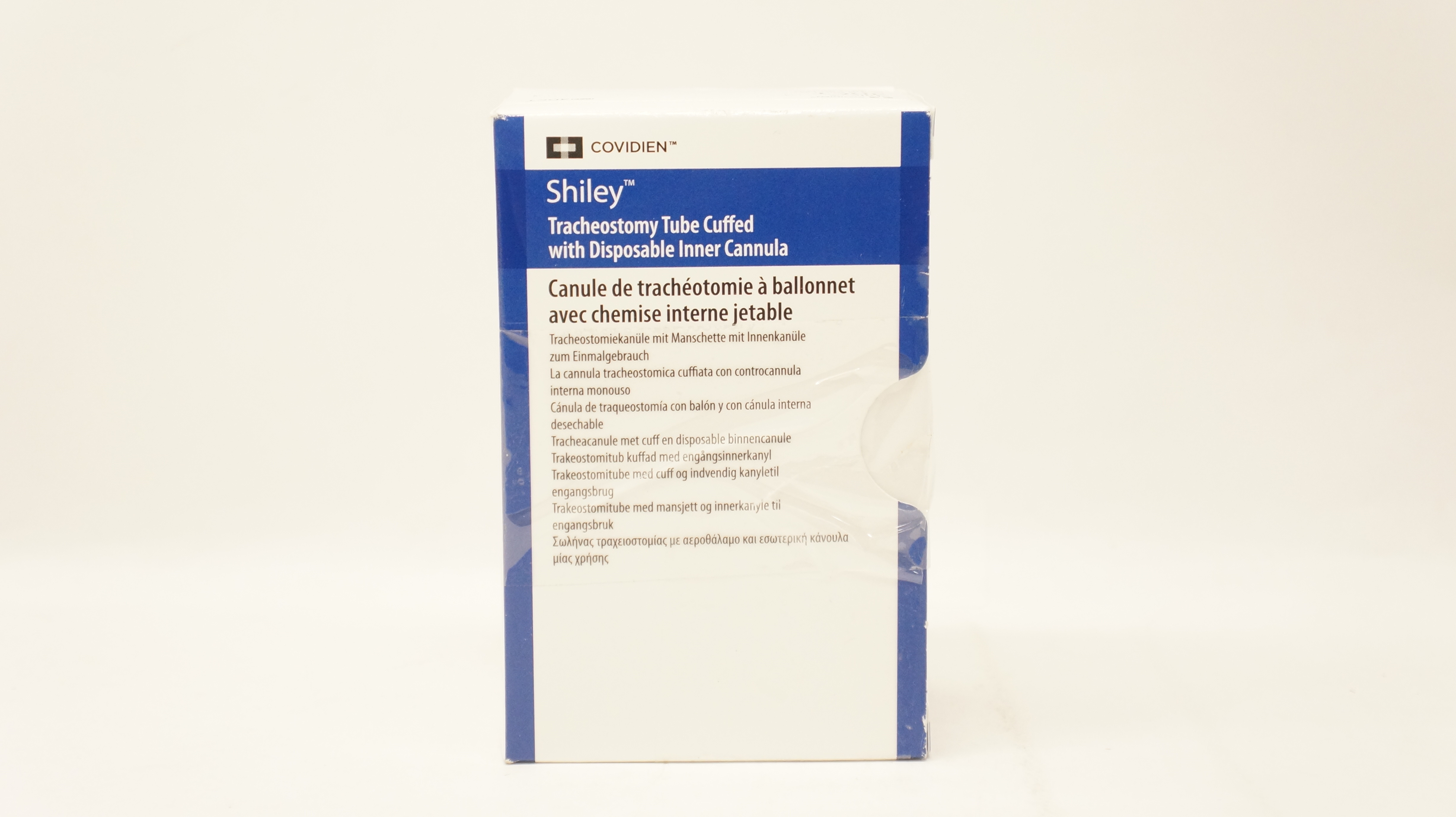 Covidien 4DCT Tracheostomy Tube Cuffed w/ Inner Cannula 5.0 x 9.4 x 20.0 x 62mm