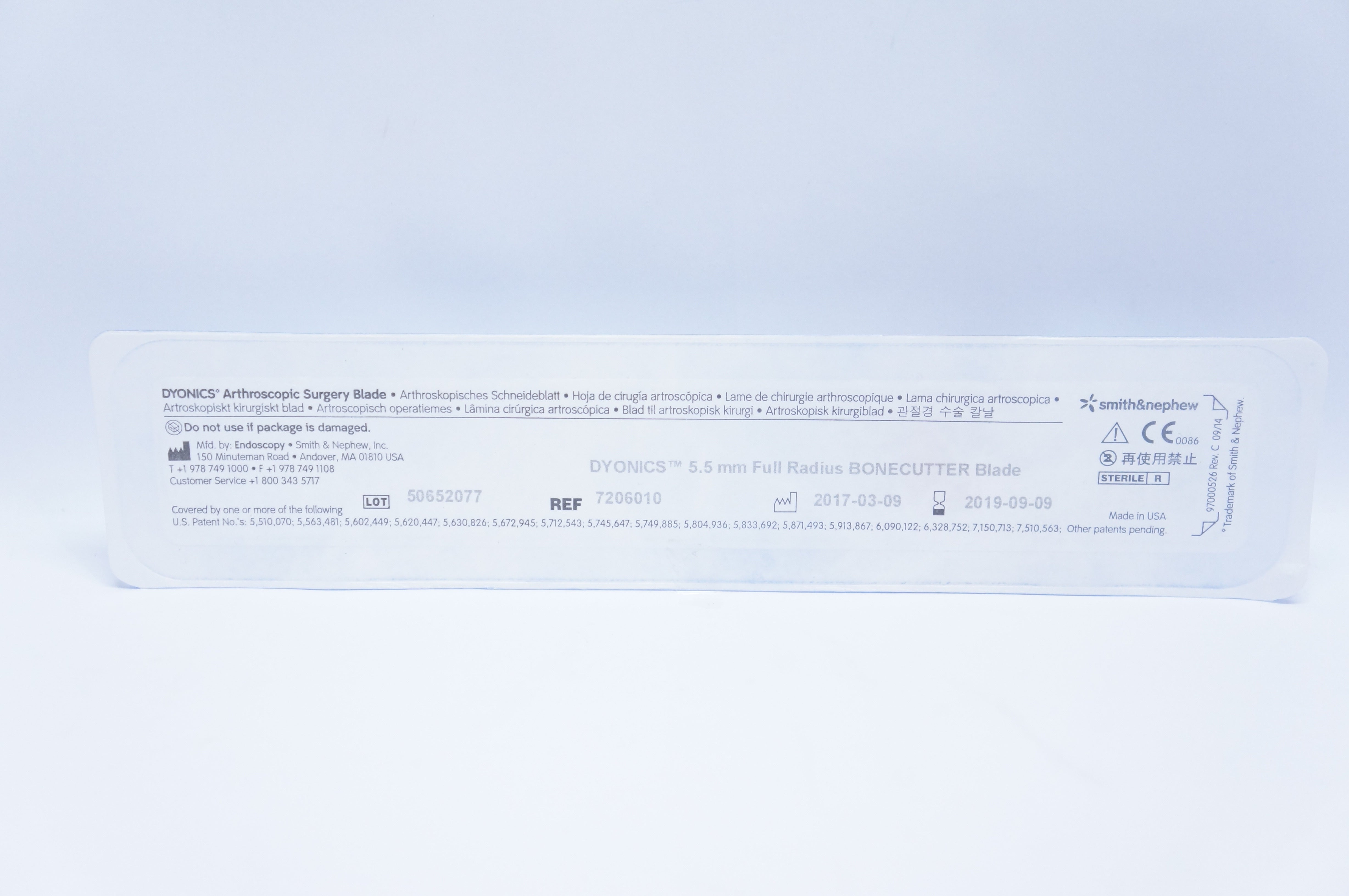 Smith&Nephew 7206010 Dyonics Arthroscopic Surgery Blade 5.5mm (x)