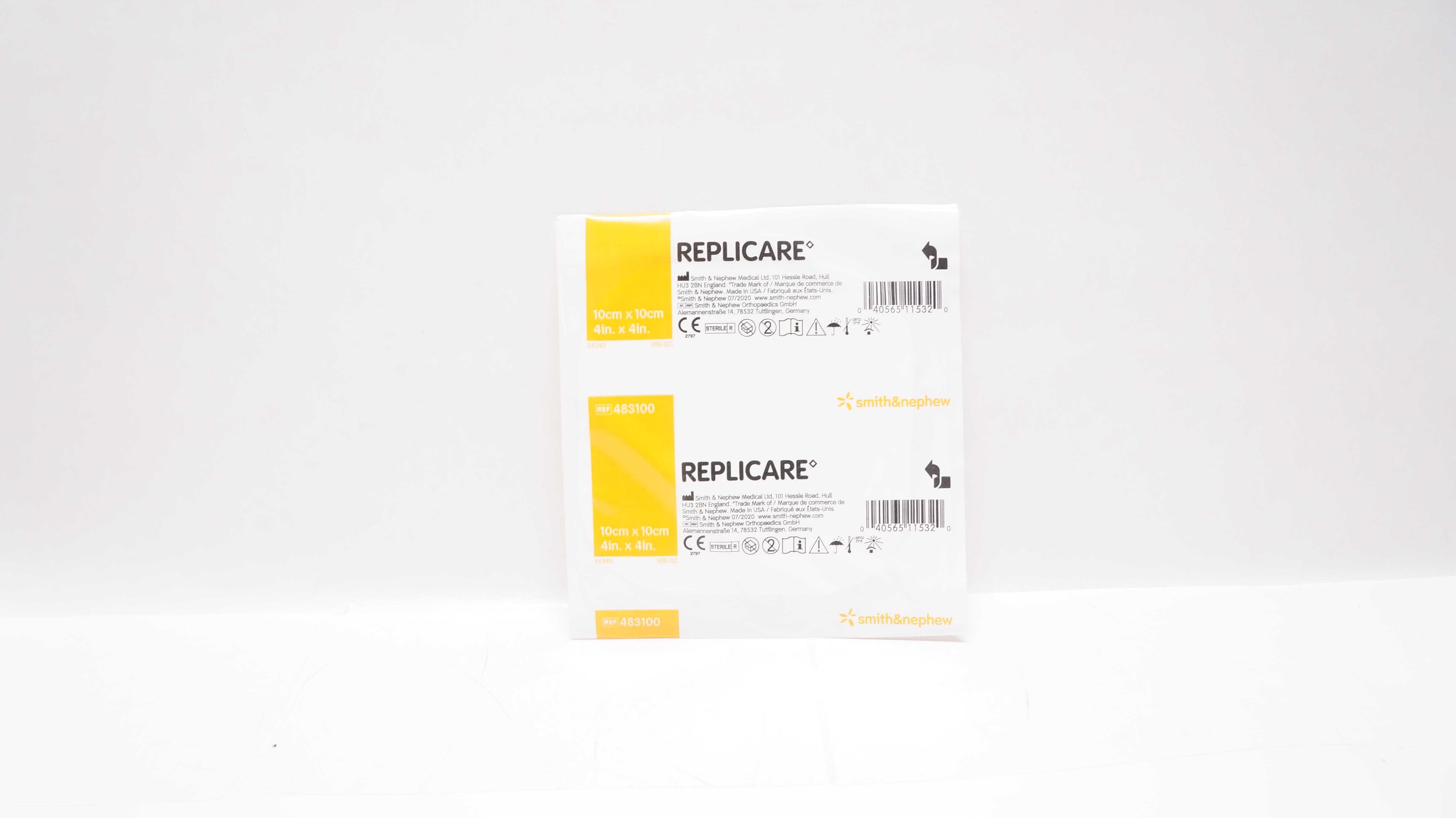 Smith&Nephew 483100 RepliCare Hydrocolloid Dressing 4inch x 4inch