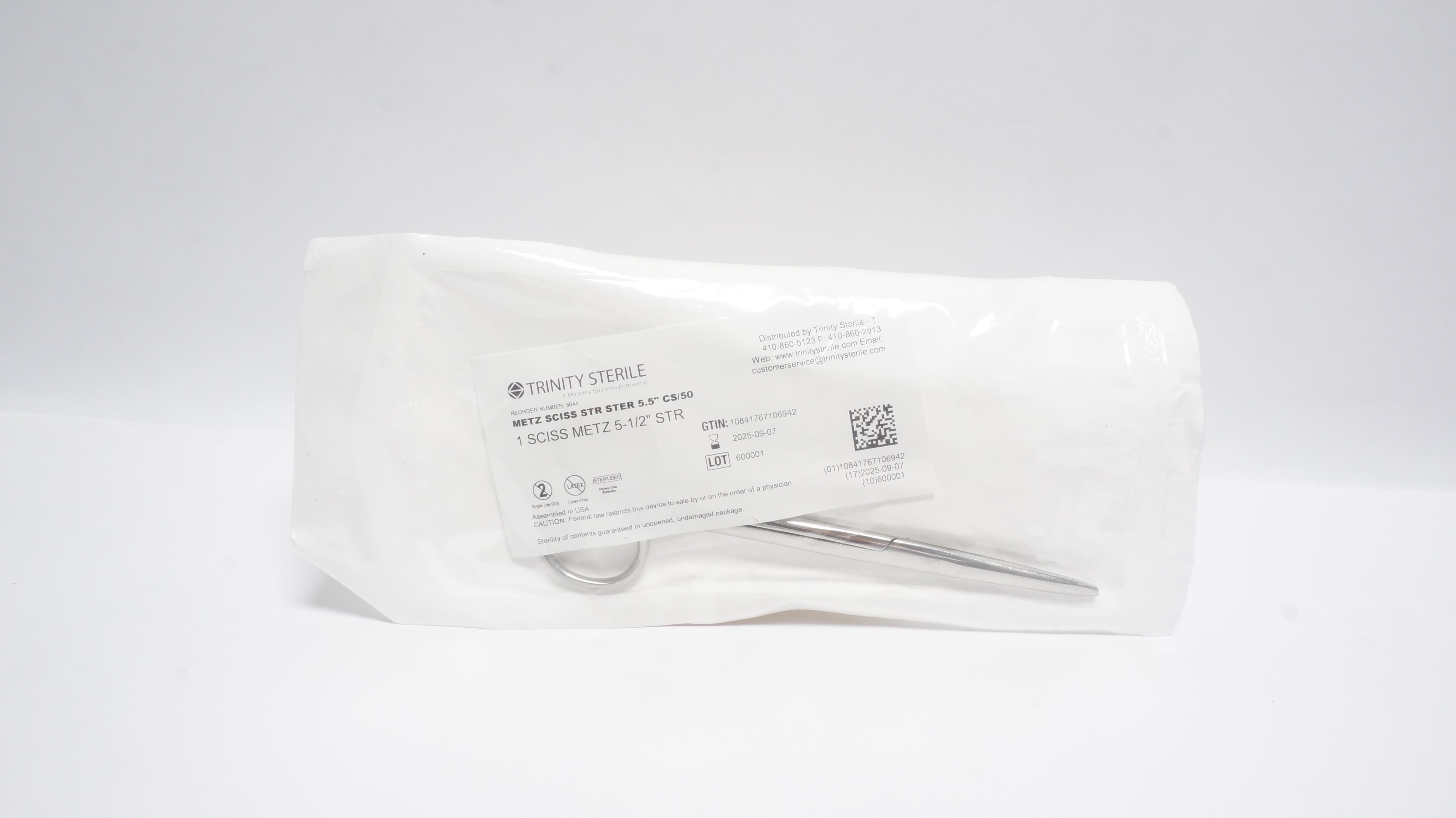 Trinity 5044 Metz Sciss Str Ster 5.5inch CS/50 (x)