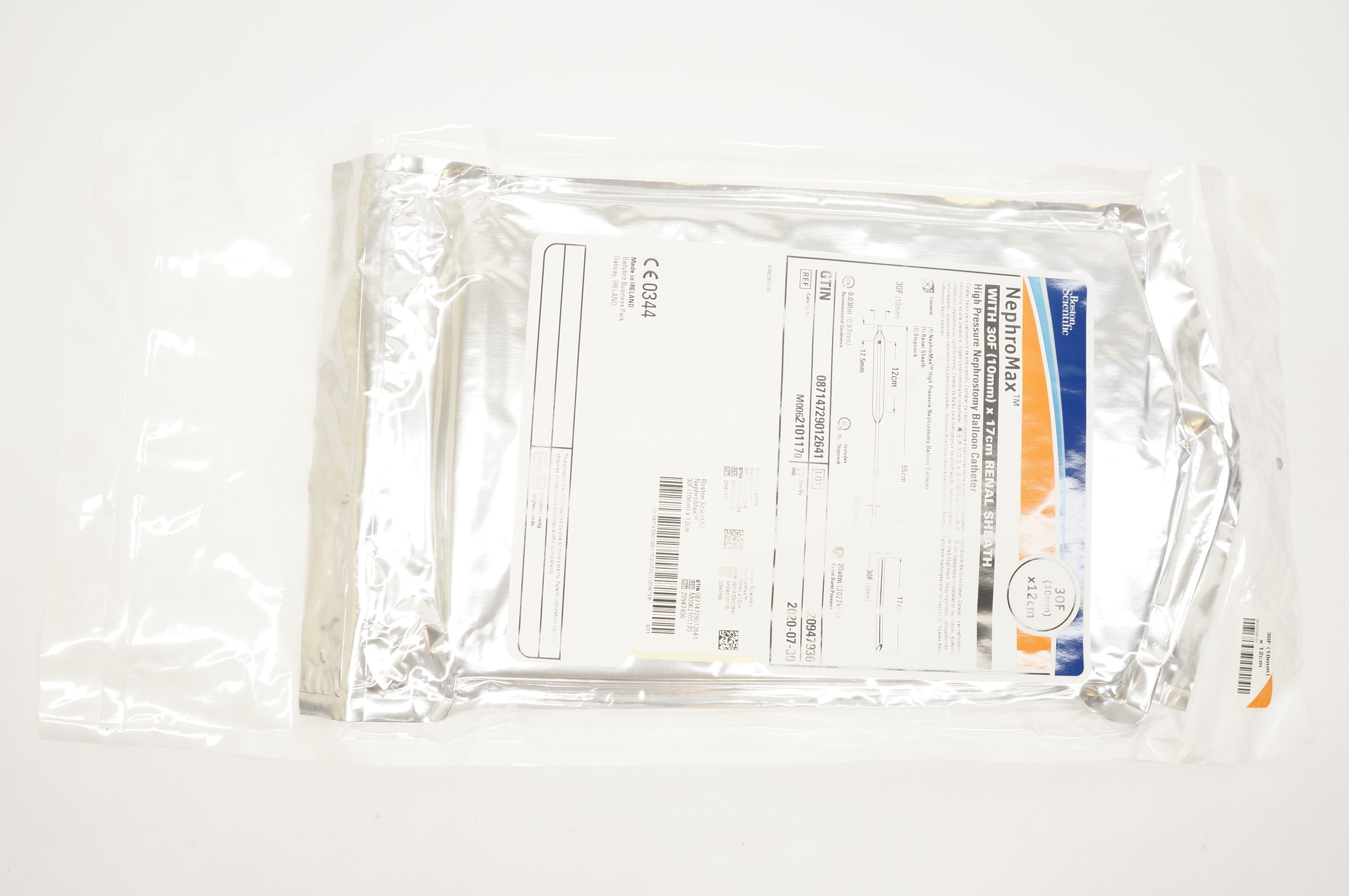 Boston Scientific 210117 NephroMax High Pressure Nephrostomy Cath. 30F x 12cm (x)