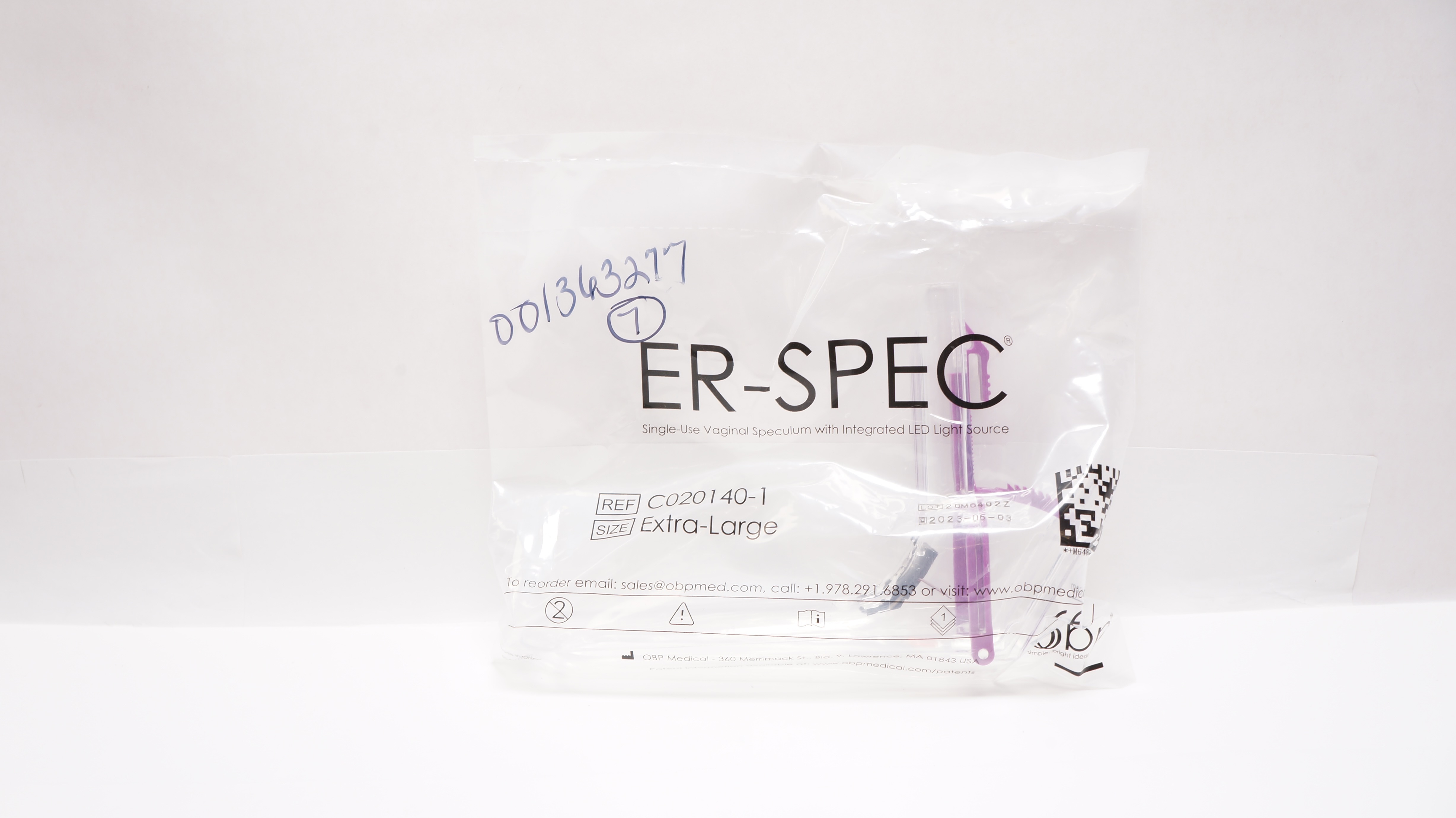 OBP Medical C020140-1 Single-Use Vaginal Speculum, Extra Large (x)