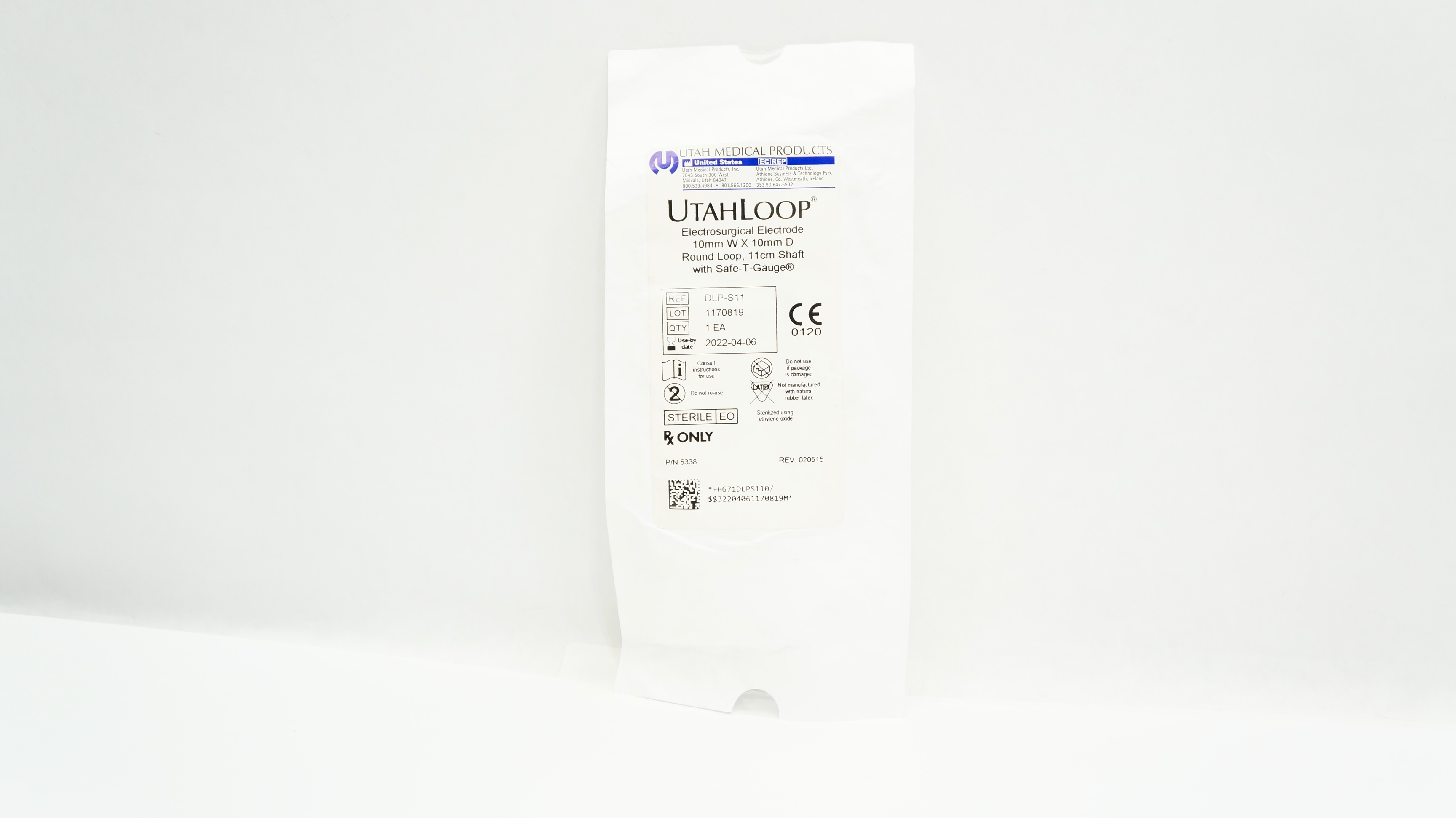Utah Medical DLP-S11 UtahLoop Electrosurgical Electrode 10mm W x 10mm D (x)