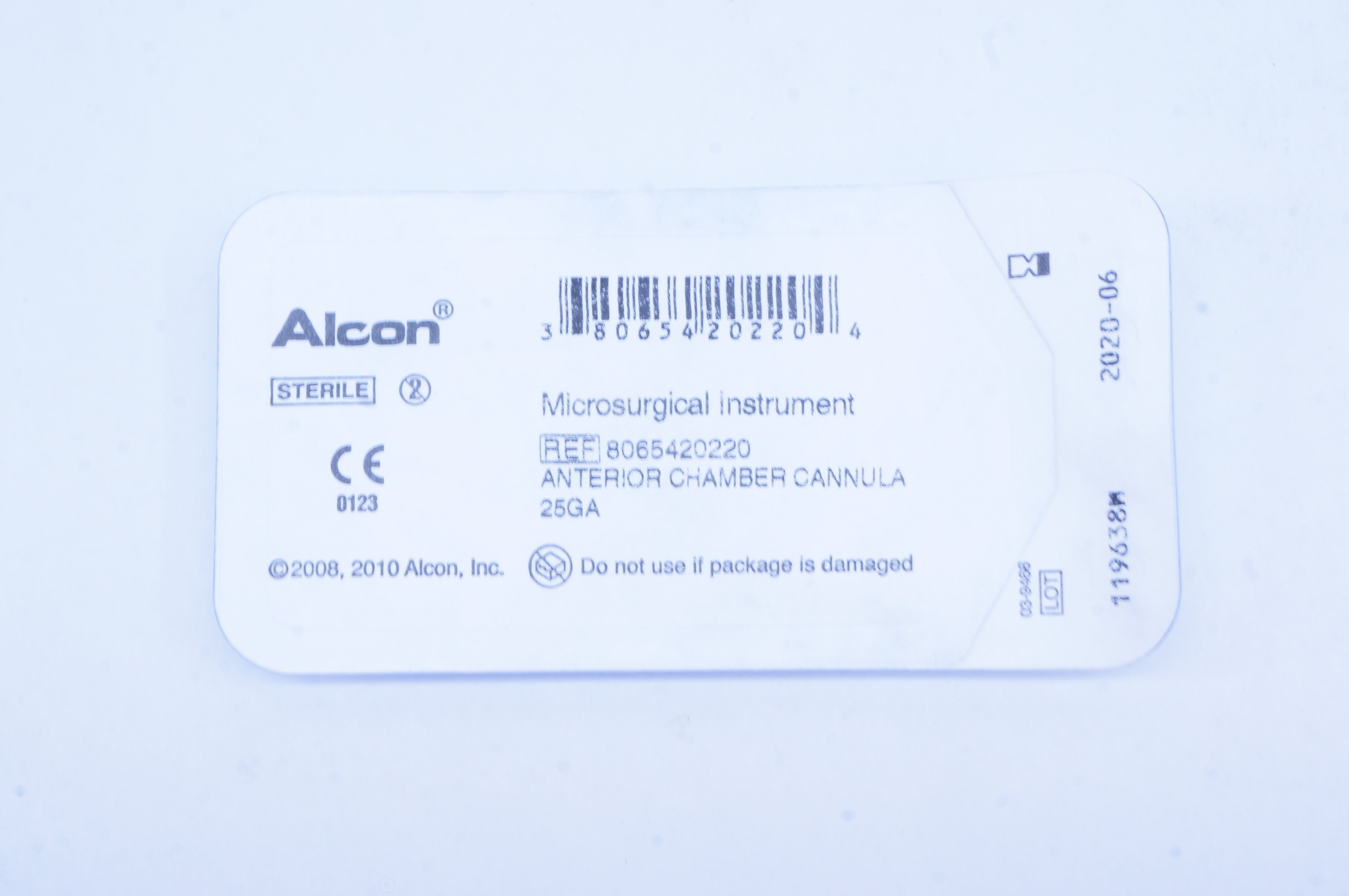 Alcon 8065420220 Microsurgical Instrument Anterior Chamber Cannula 25GA (x)