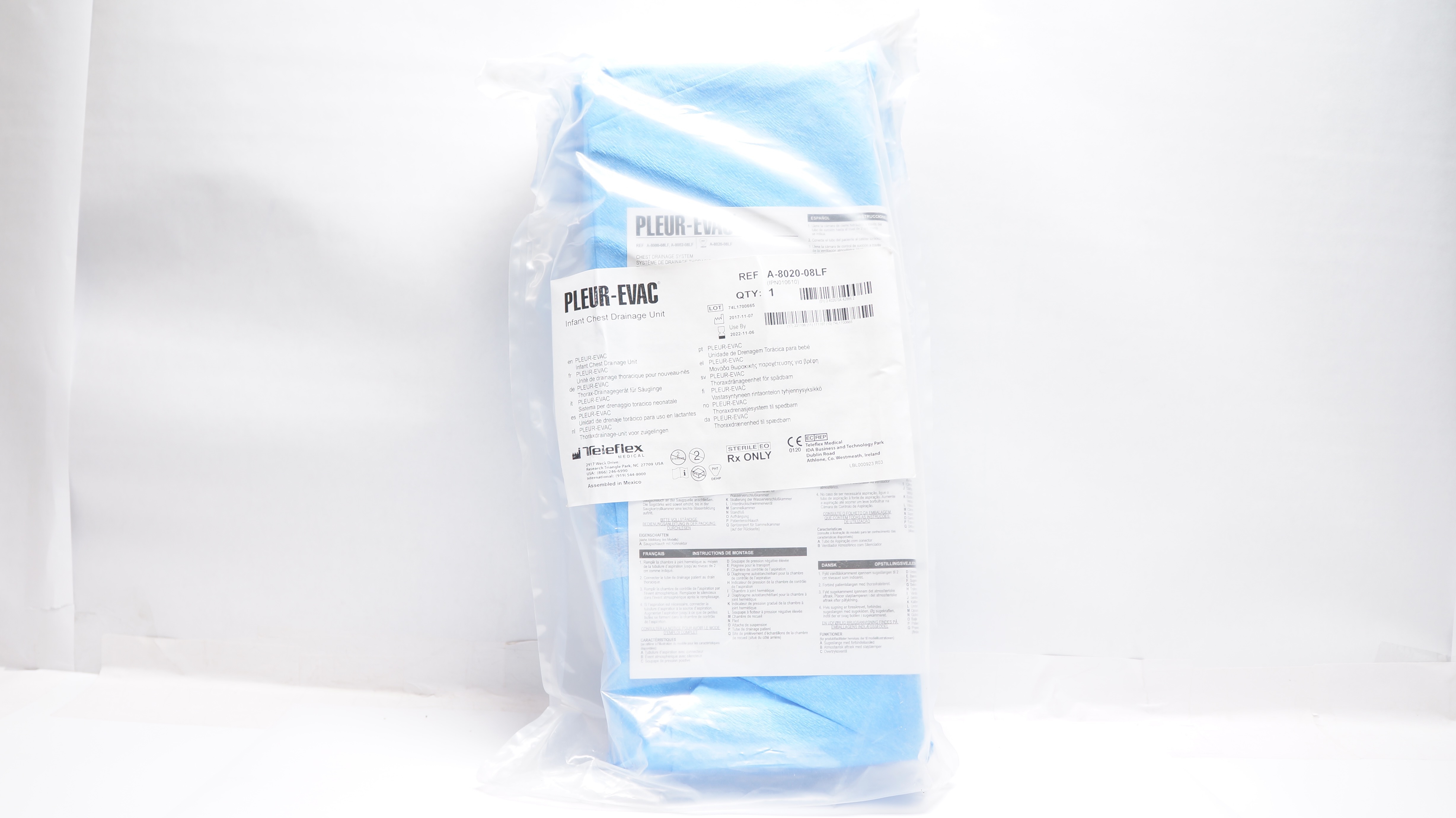 Teleflex A-8020-08LF PLEUR-EVAC Infant Chest Drainage Unit