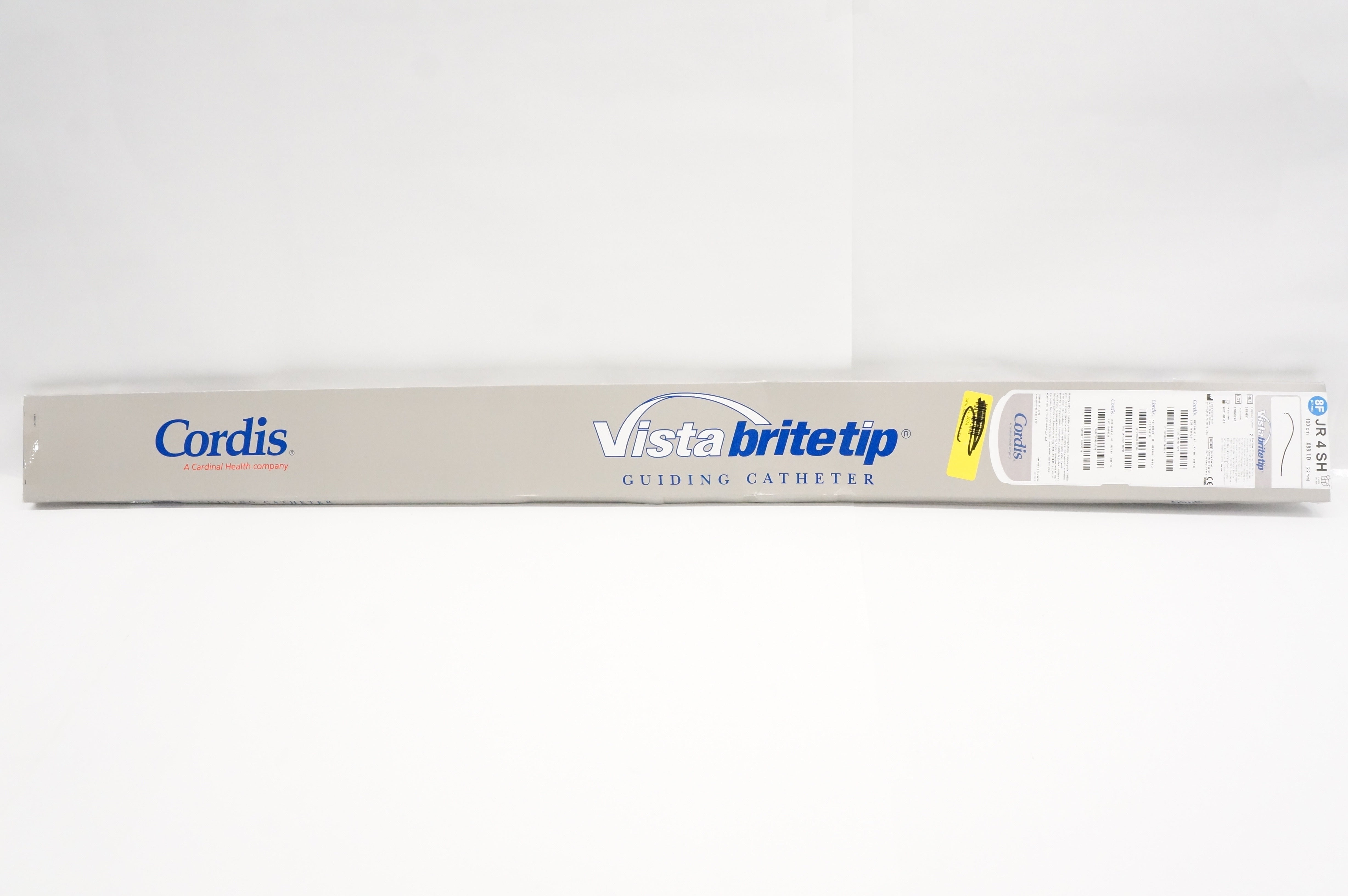 Cordis 588-831 VistaBrite Tip Guiding Cath. JR 4 SH 8F x 100cm x 088inch ID (x)
