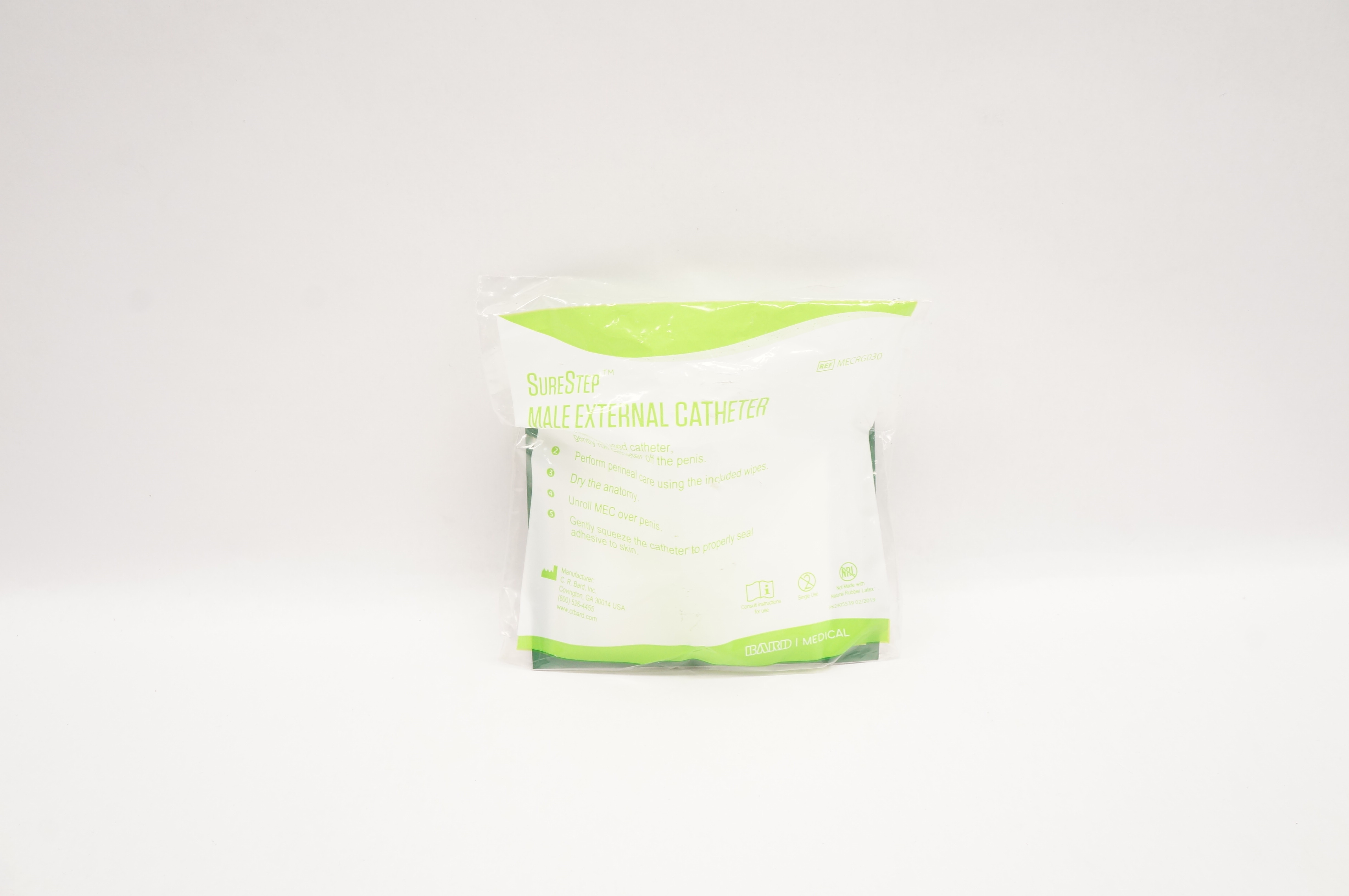 Bard MECRG030 SureStep Male External Cath.