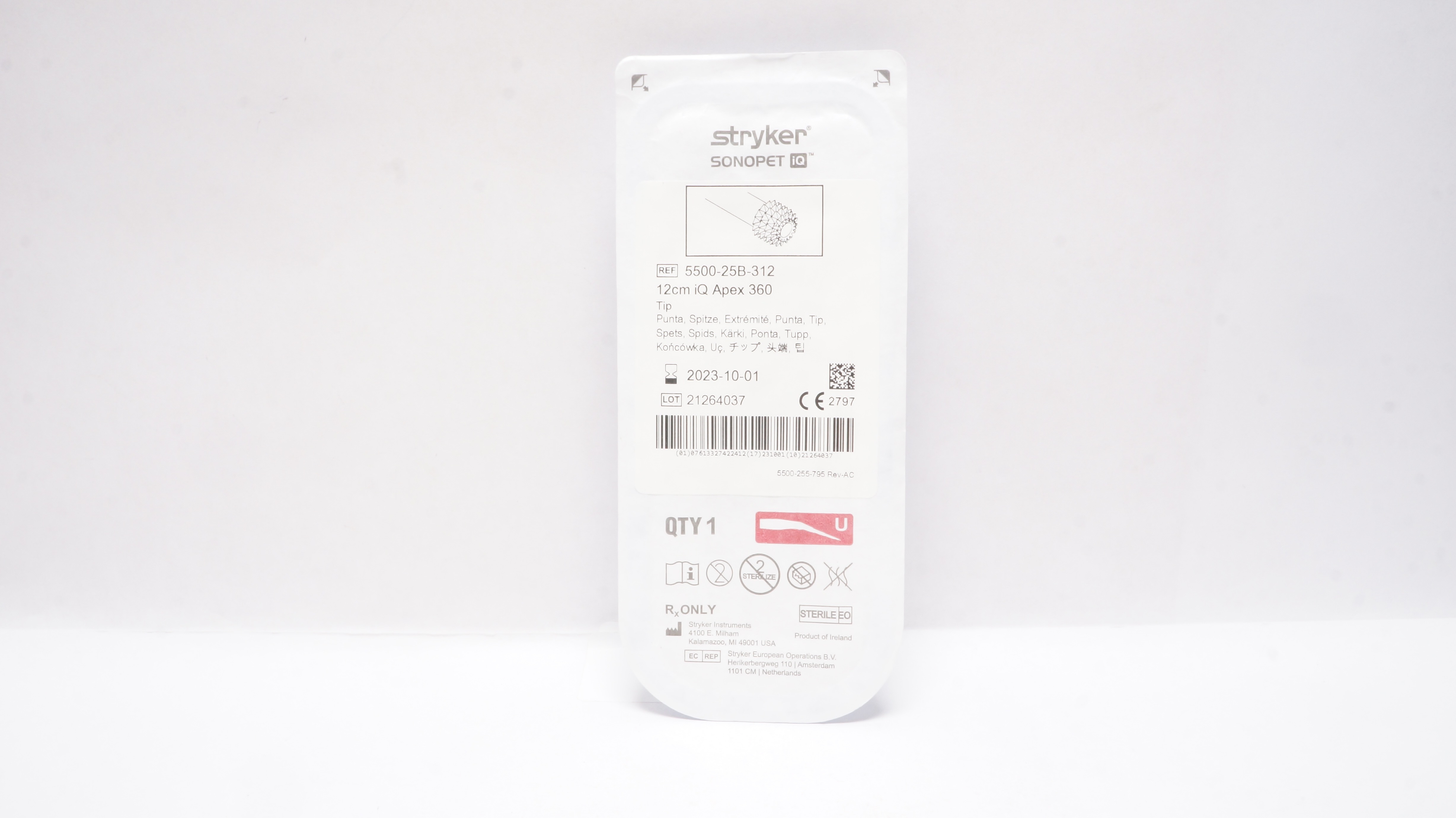 Stryker 5500-25B-312 Sonopet iQ 12cm Apex 360 Tip