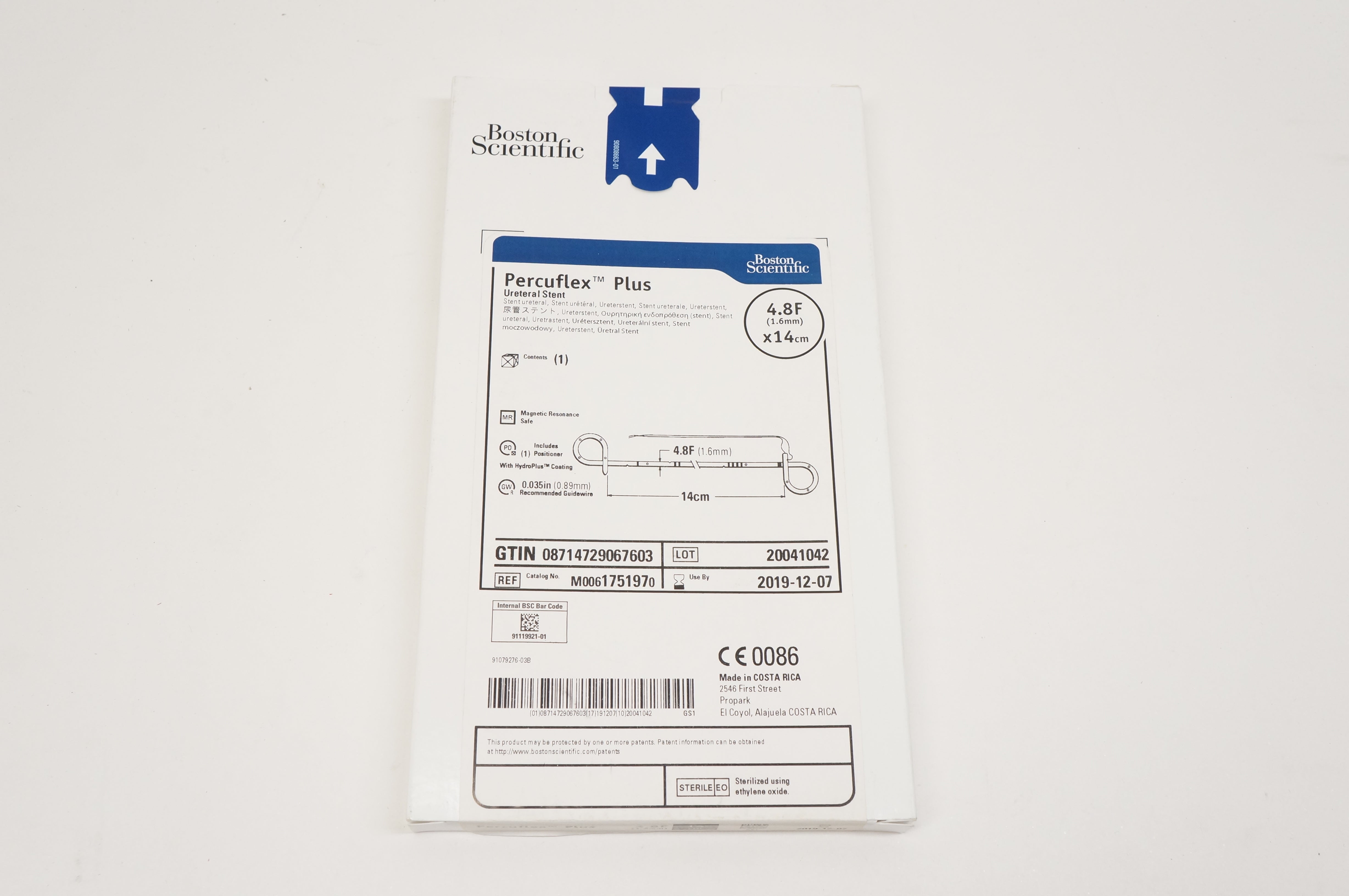Boston Scientific 175197 Percuflex Plus Ureteral Stnt 4.8F x 14cm (x)