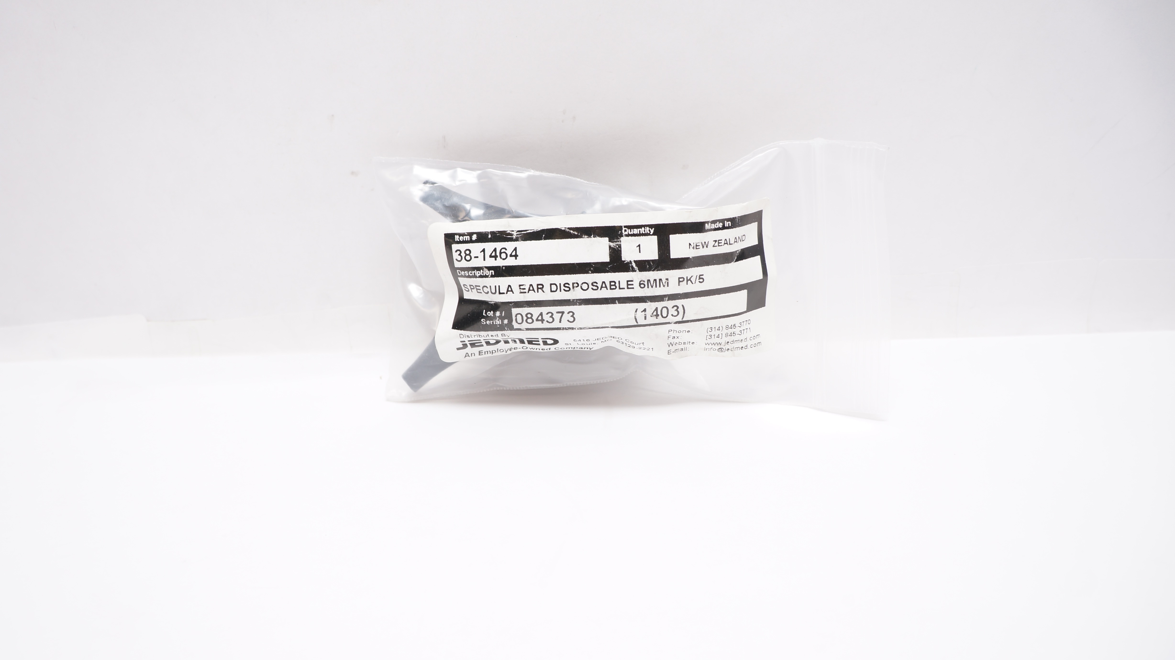 JedMed 38-1464 Disposable Ear Specula 6mm - Pack of 5