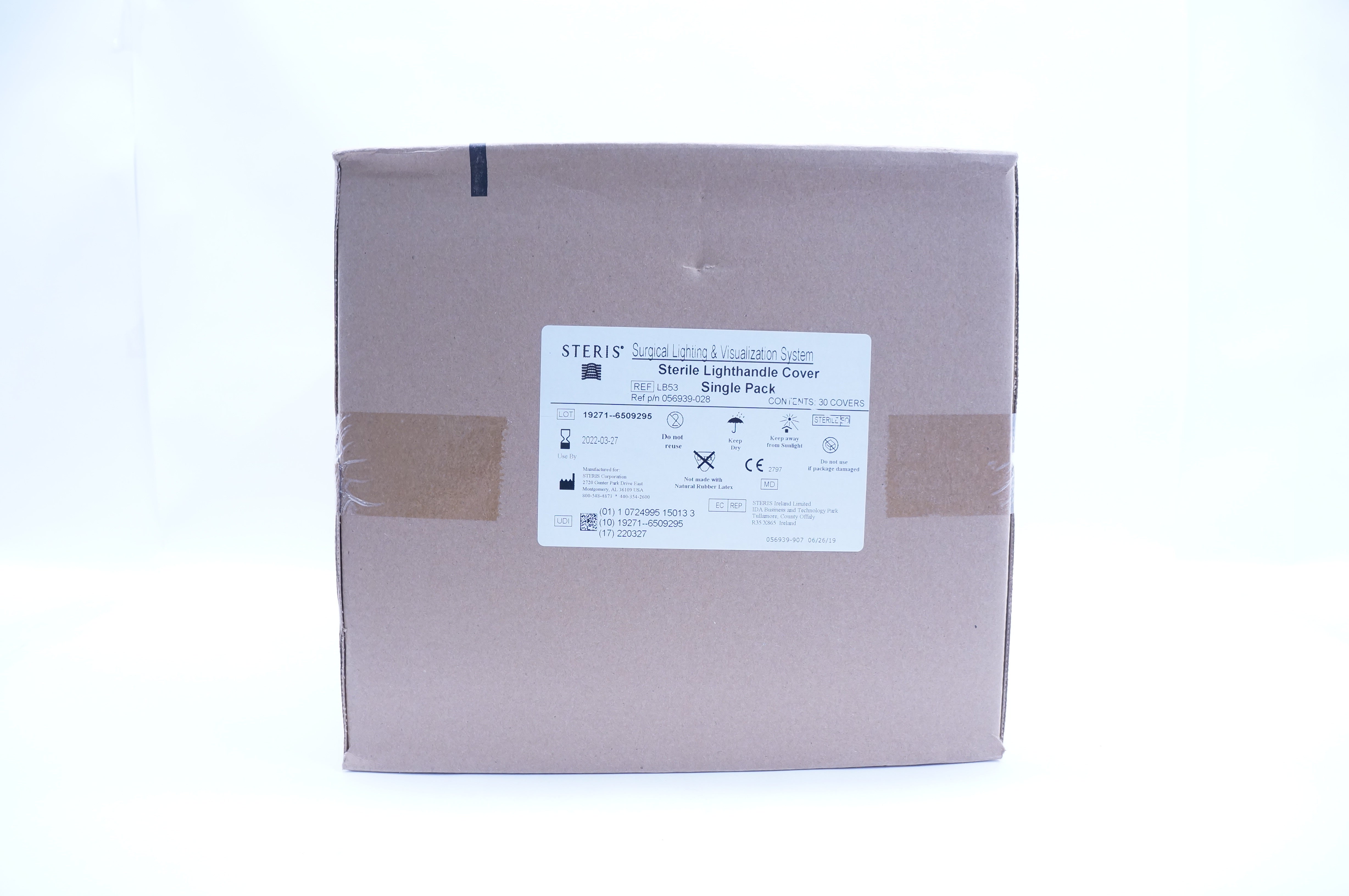 Steris LB53 Sterile Lighthandle Cover Single Pack - Case of 30