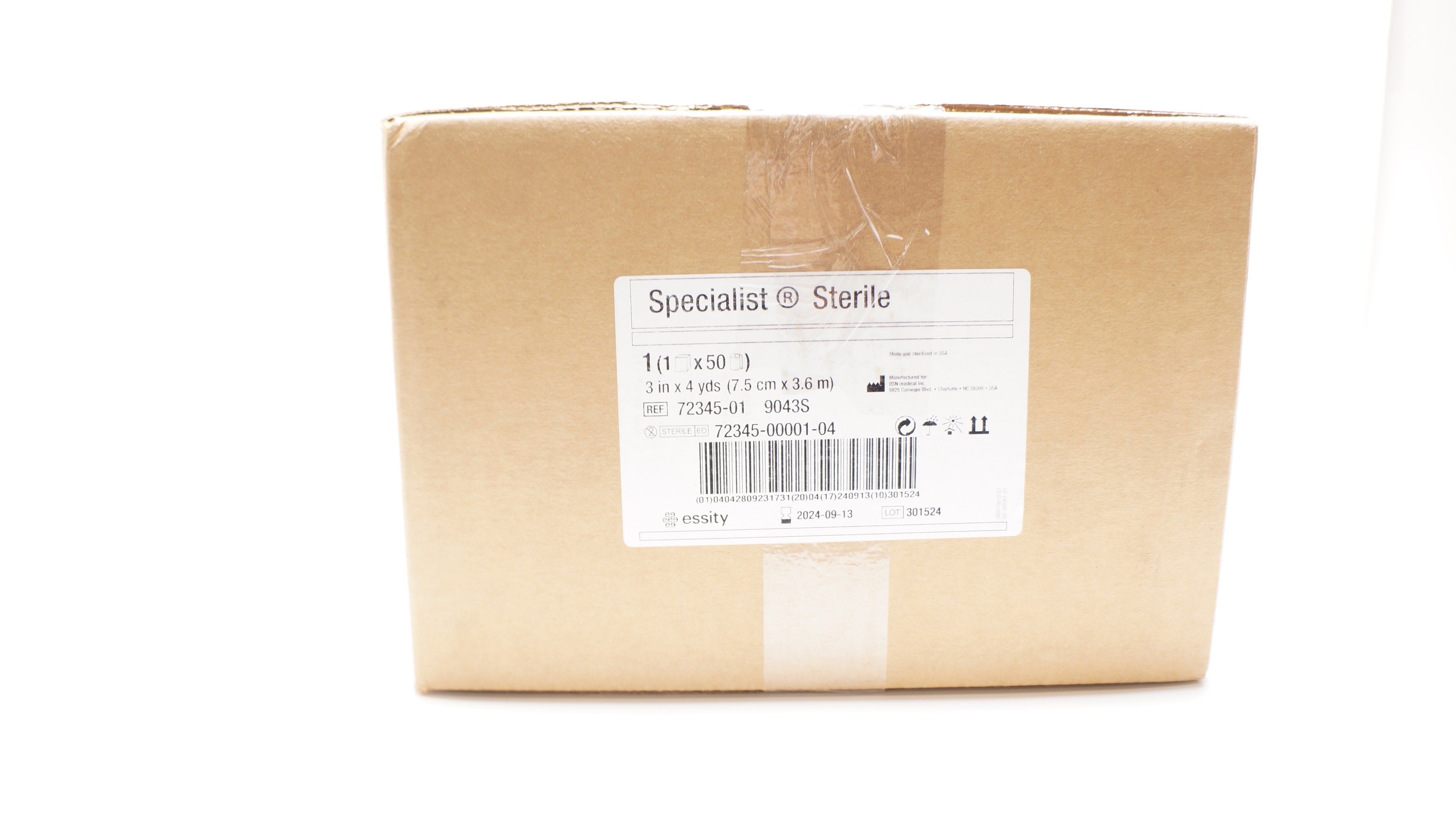 BSN Medical 72345-01 Specialist Cotton Blend Cast Padding 3In x 4yds -Box of  50