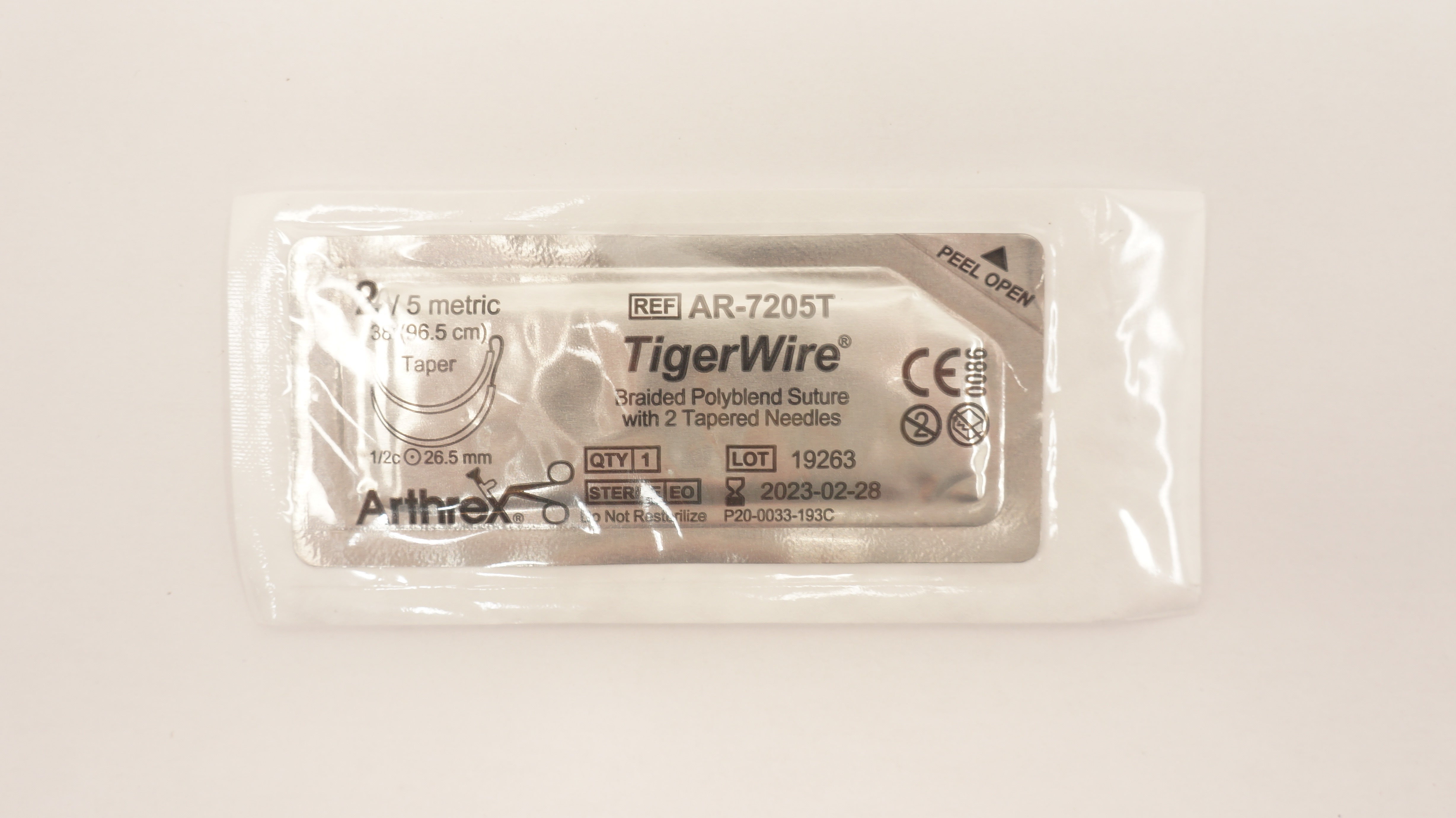 Arthrex AR-7205T TigerWire Braided Polyblend Stre. 2/5 metric