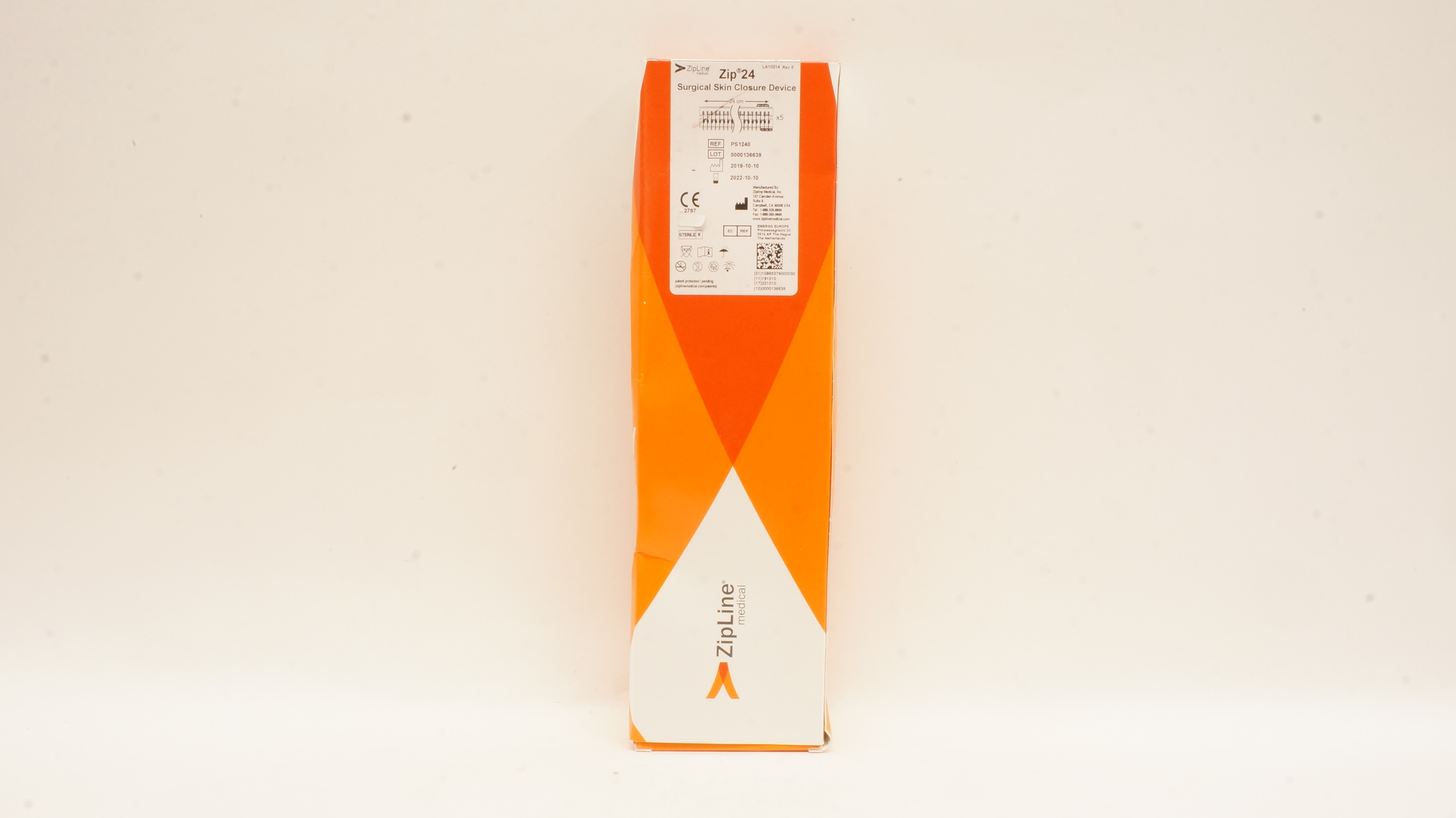 ZipLine PS1240 Zip24 Surgical Skin Closure Device - Box of 5