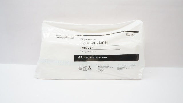 Cardinal Health 635A Wings Garment Liner, Heavy Absorbency 7 x 7inch -Pack of 25