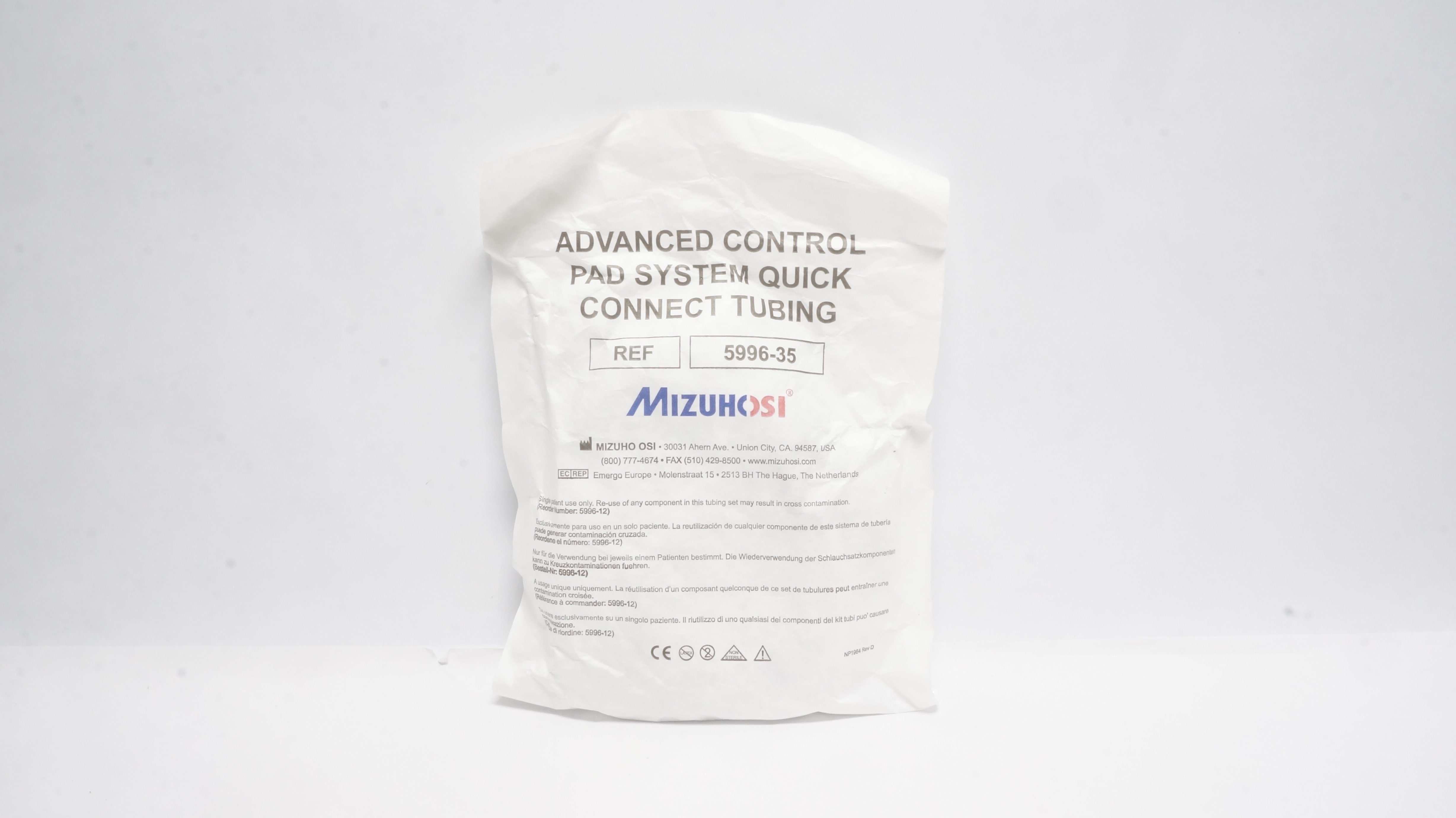 Mizuhosi 5996-35 Advanced Control Pad System Quick Connect Tubing