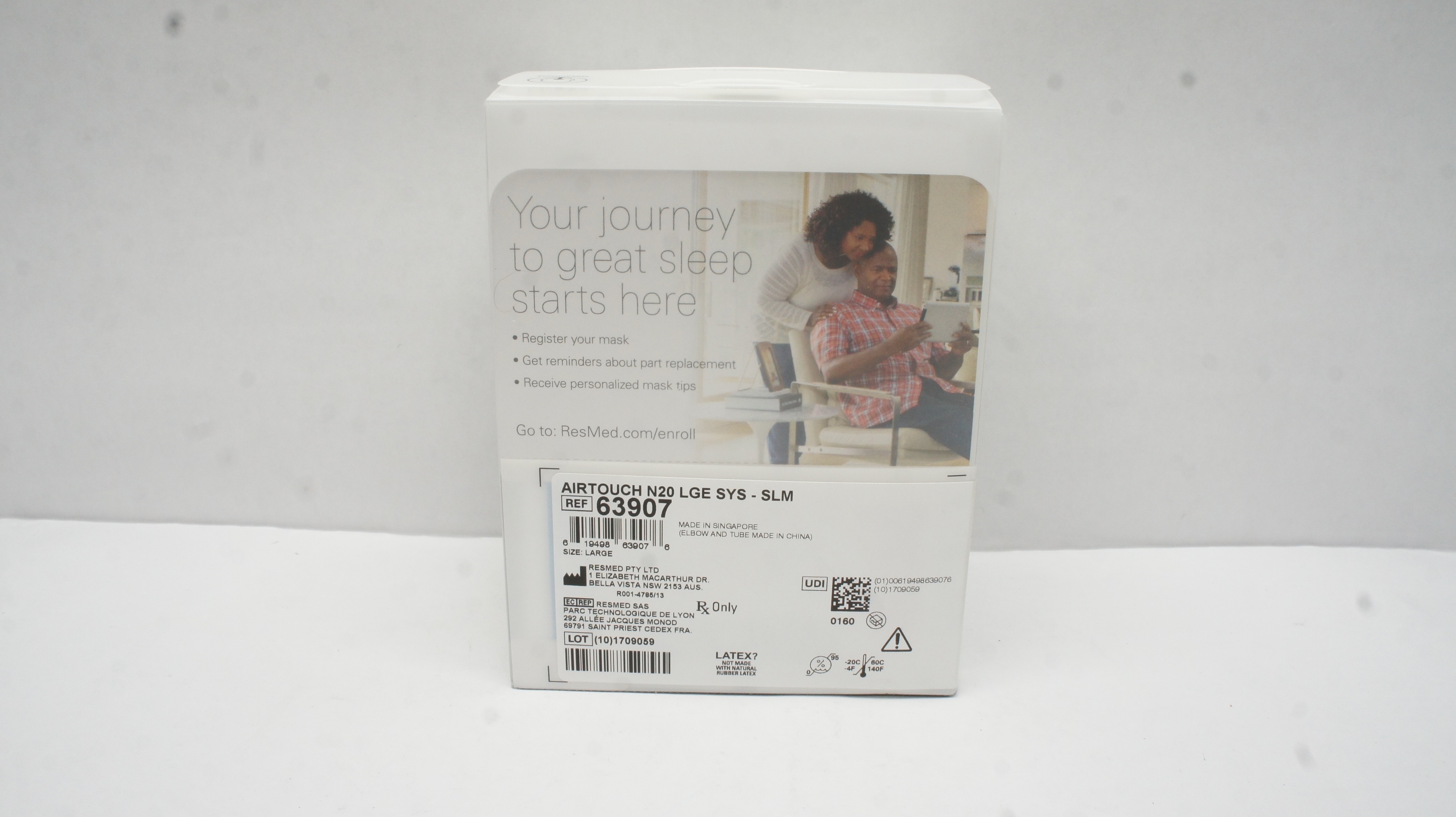 Resmed 63907 Airtouch N20 LGE SYS-SLM Nasal Mask Size Large