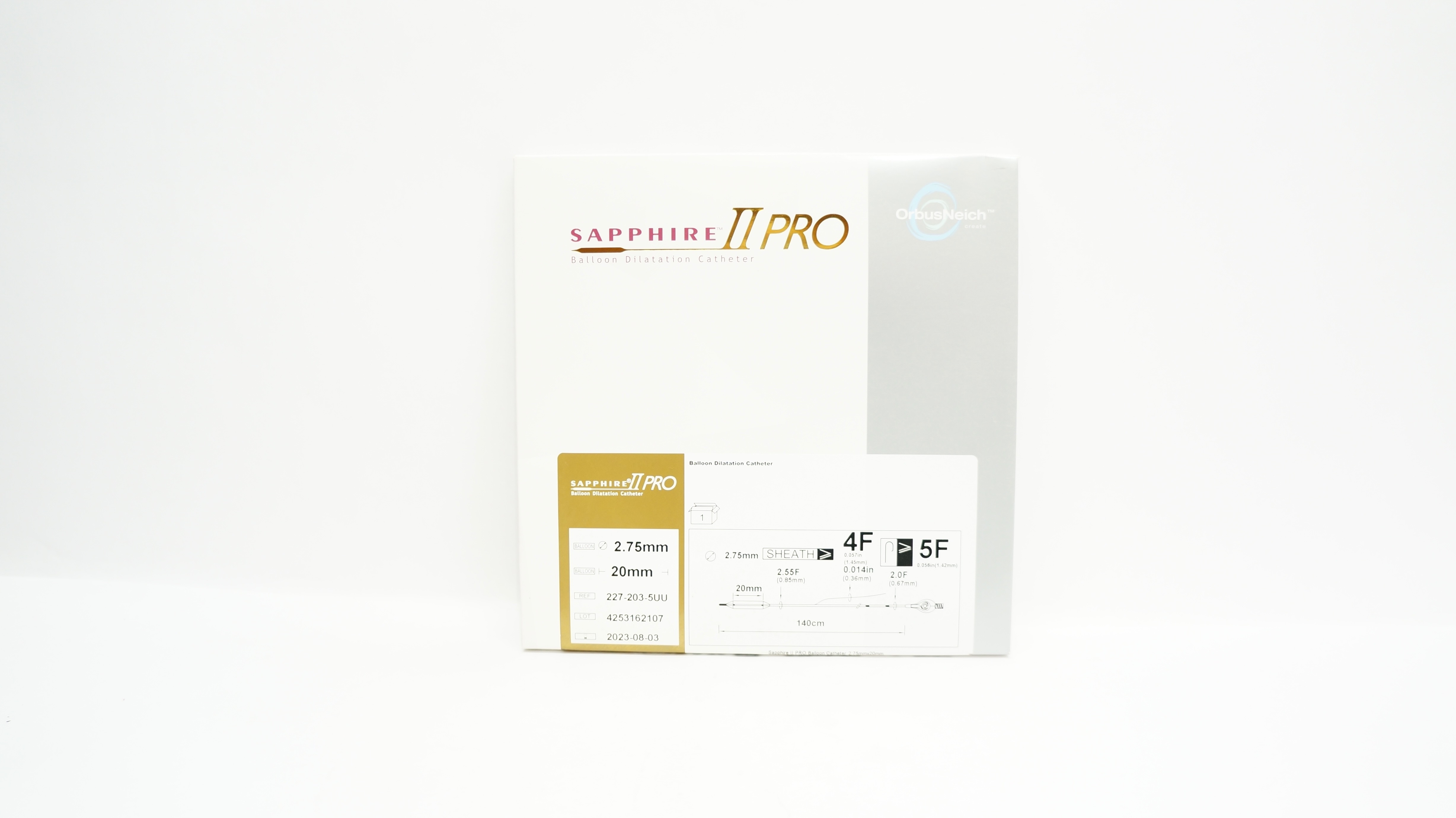 OrbusNeich 227-203-5UU Sapphire II Pro Balloon Dilatation Catheter 20mm (x)