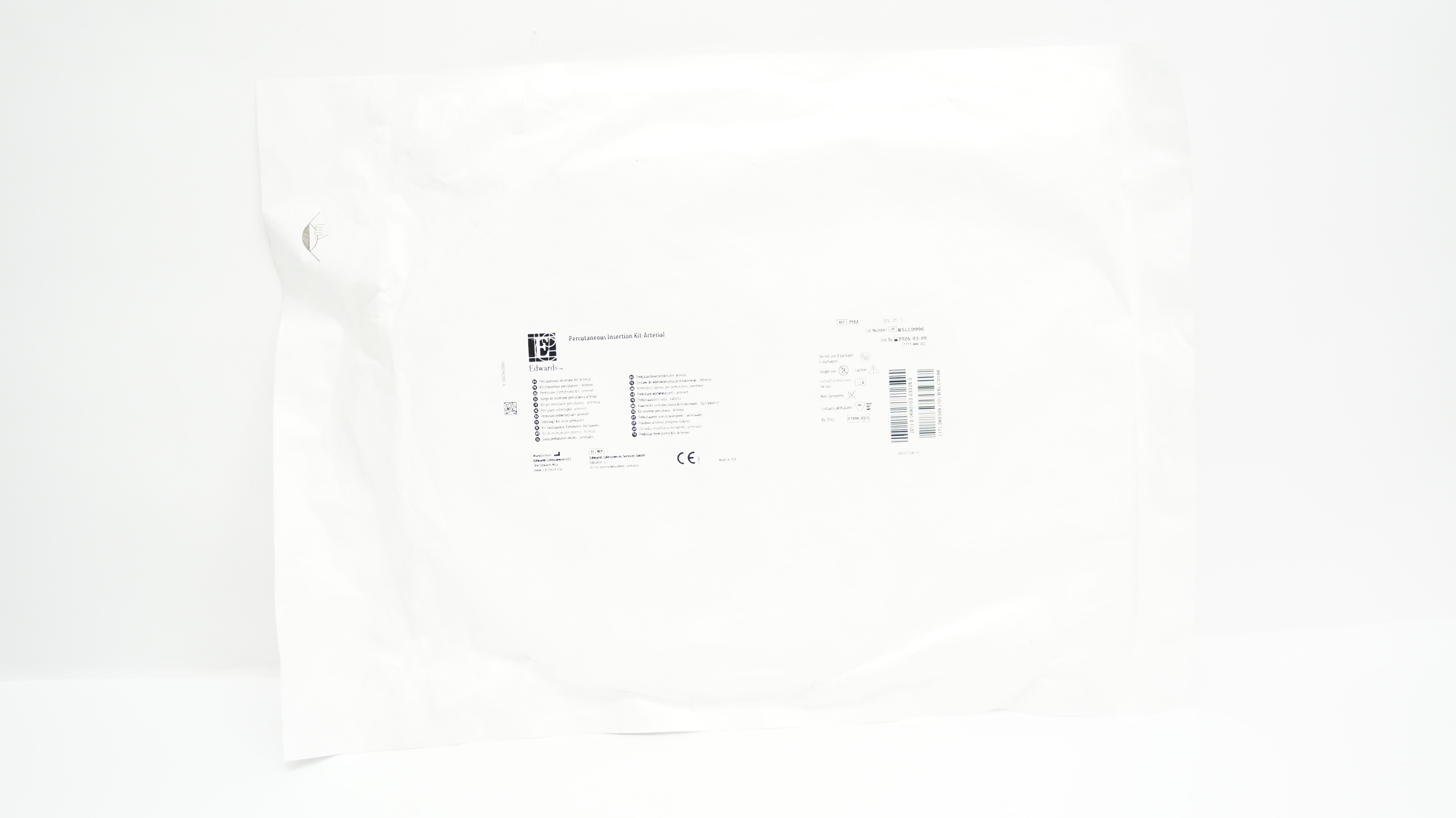 Edwards Lifesciences PIKA Percutaneous Insertion Kit-Arterial