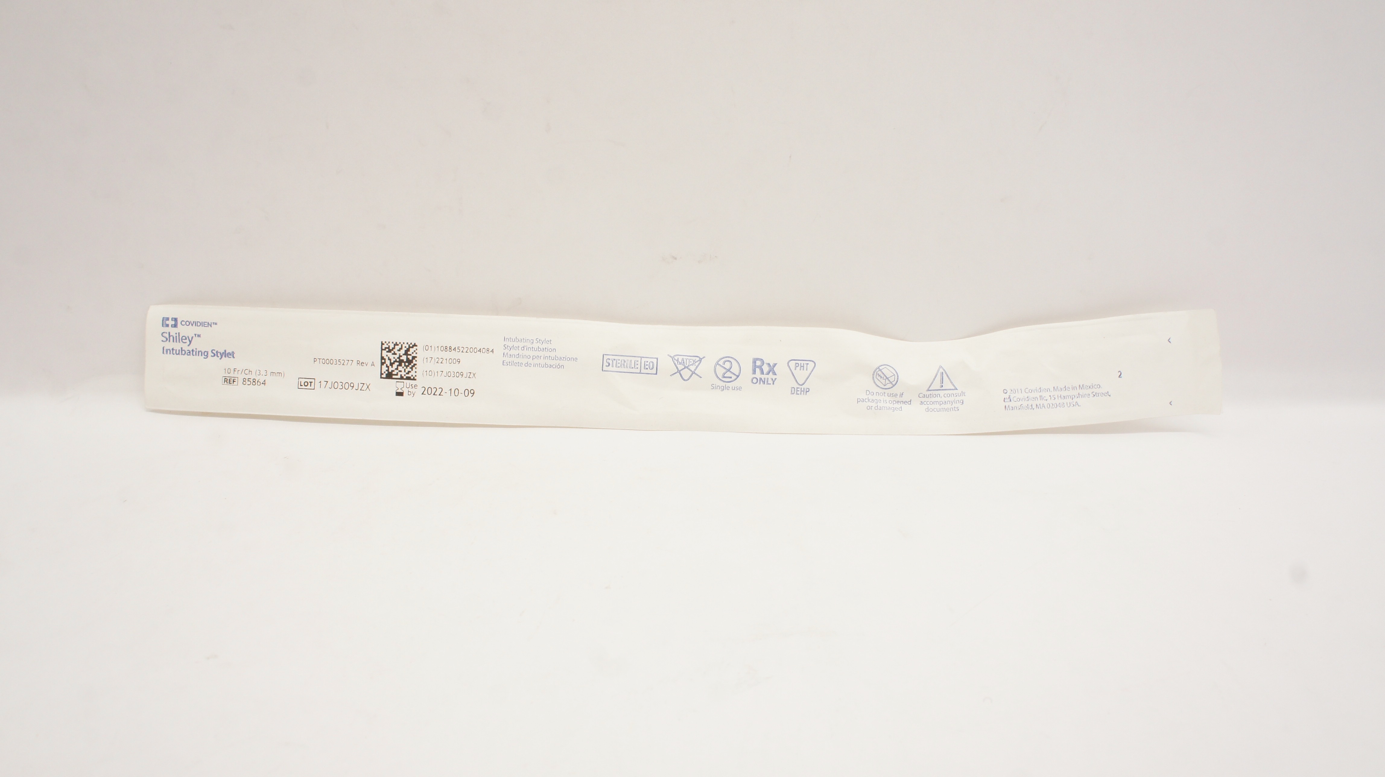 Covidien 85864 Shiley Intubating Stylet 10Fr/Ch (x)
