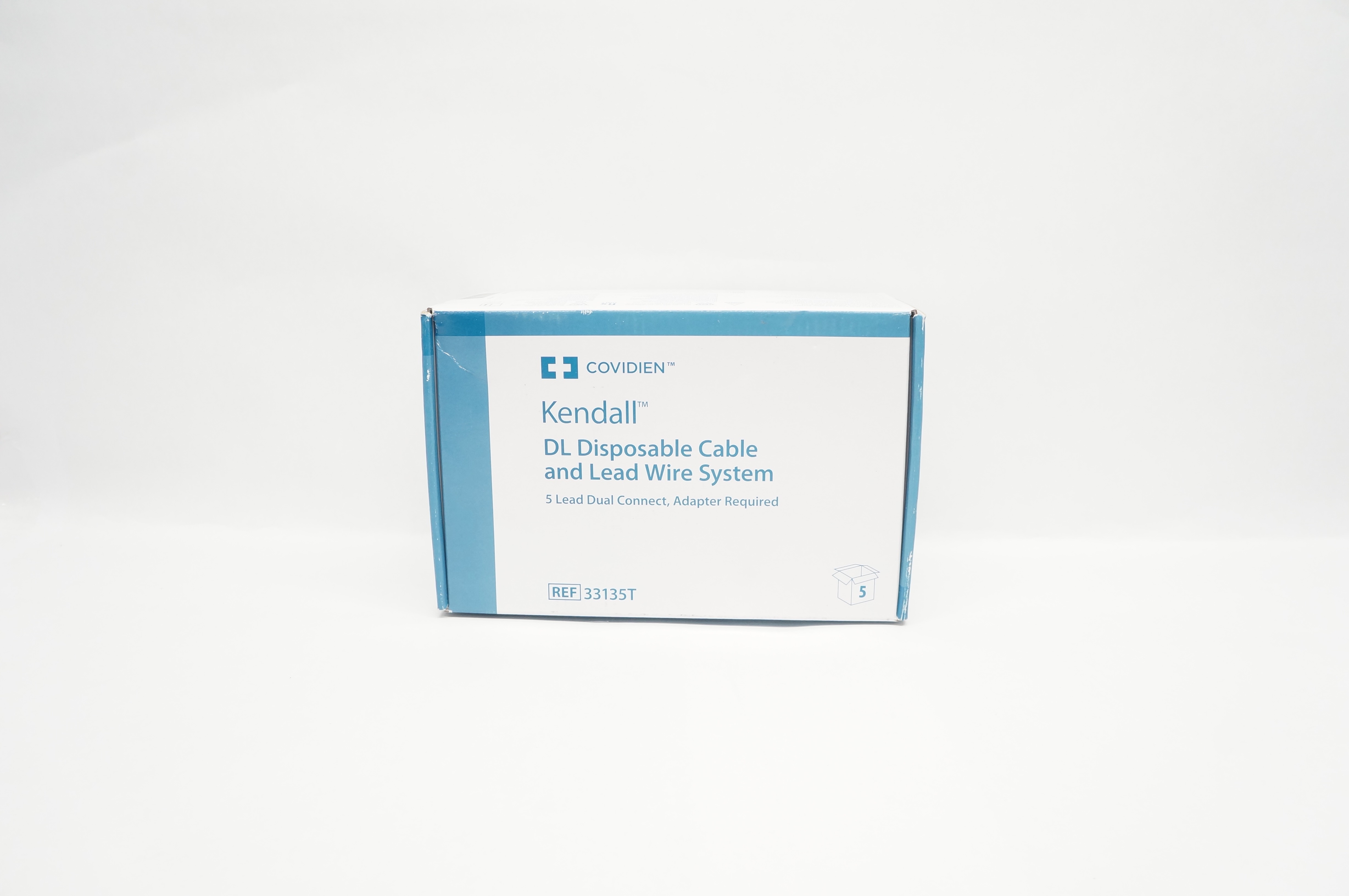 Covidien 33135T Kendall DL Disposable Cable and Lead Wire System - Box of 5
