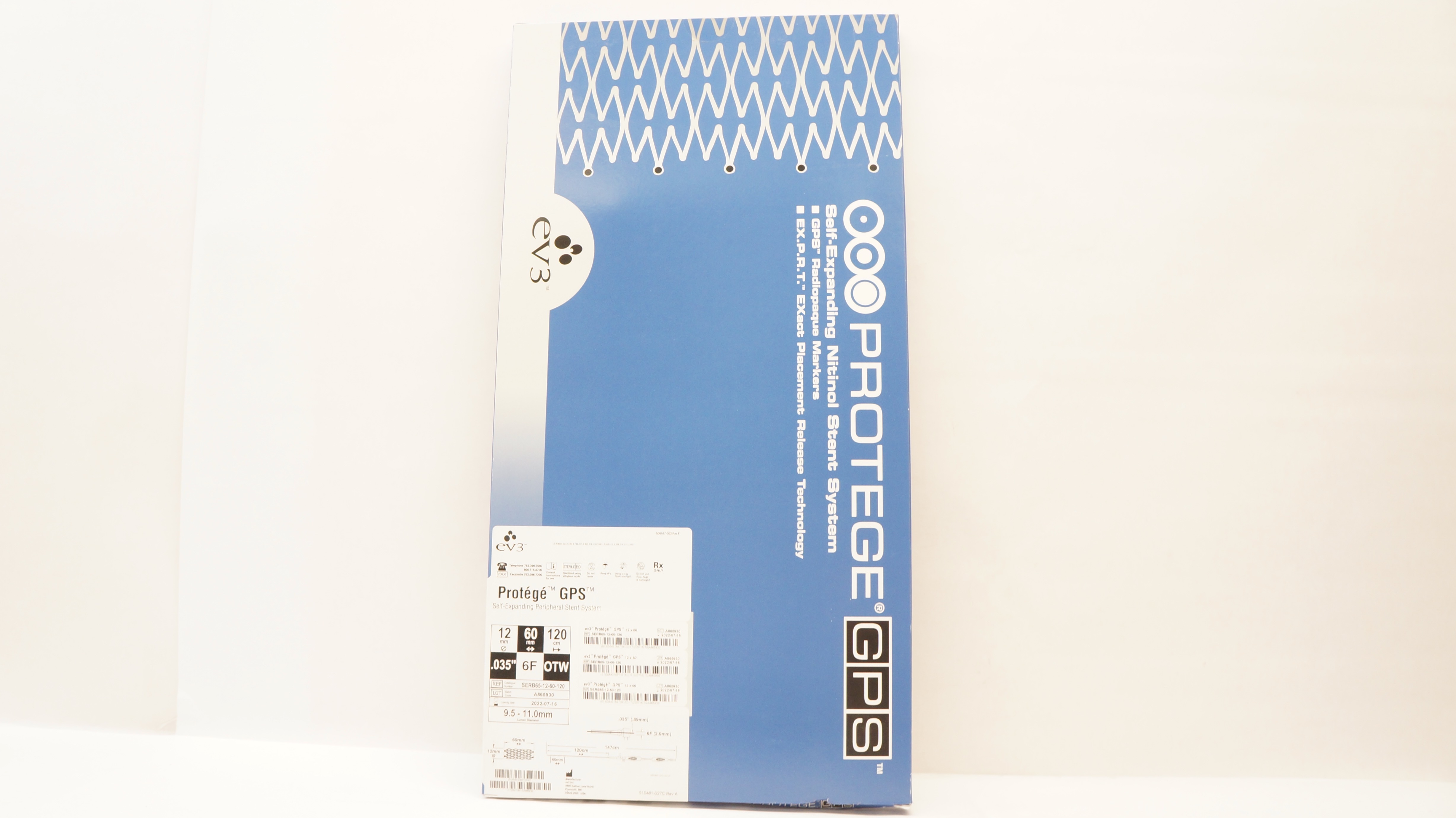 eV3 SERB65-12-60-120 Protege GPS Biliary Stnt System 6F x 60mm x .035inch (x)