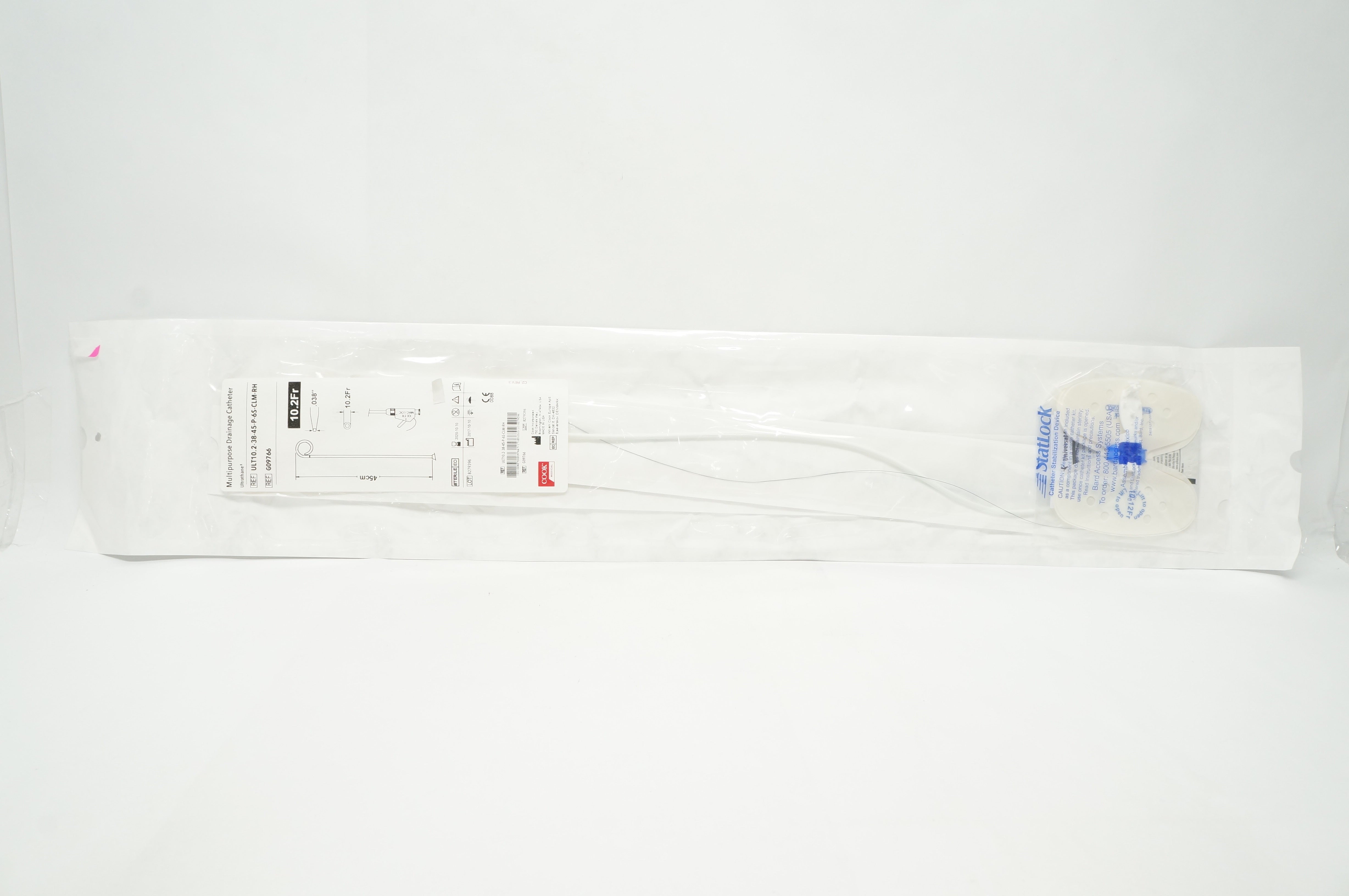 Cook Medical G09766 Multipurpose Drainage Cath. 10.2Fr x .038inch x 45cm (x)