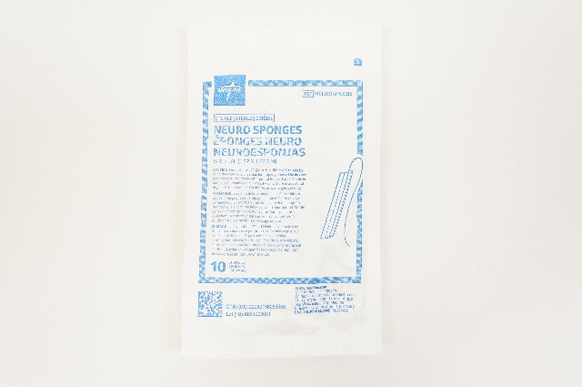 Medline NEUROSPNG05 Neuro Sponges 1/2 x 1/2inch - Pack of 10