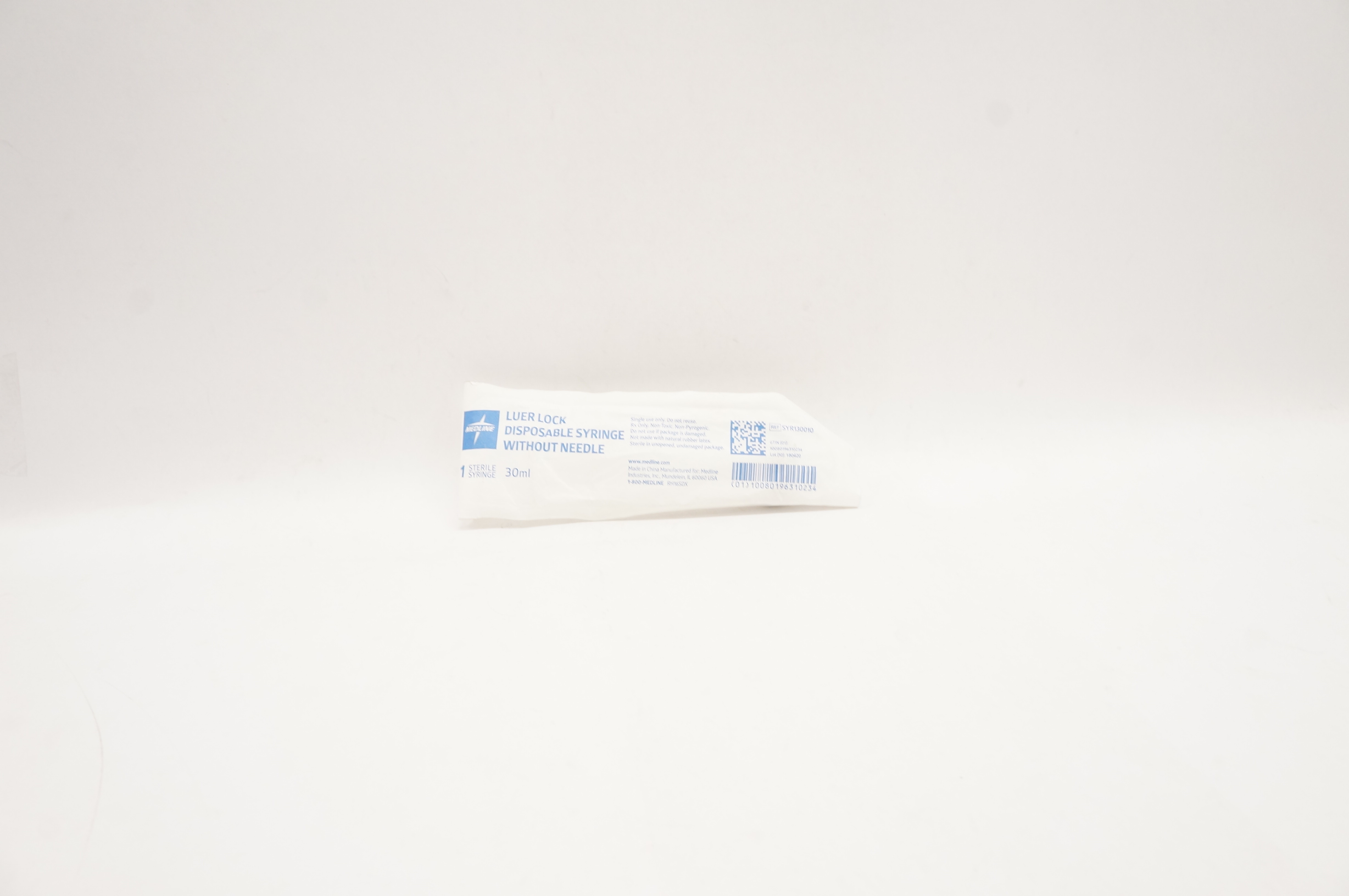 Medline SYR130010 Luer Lock Disposable Syringe Without Ndle 30ml