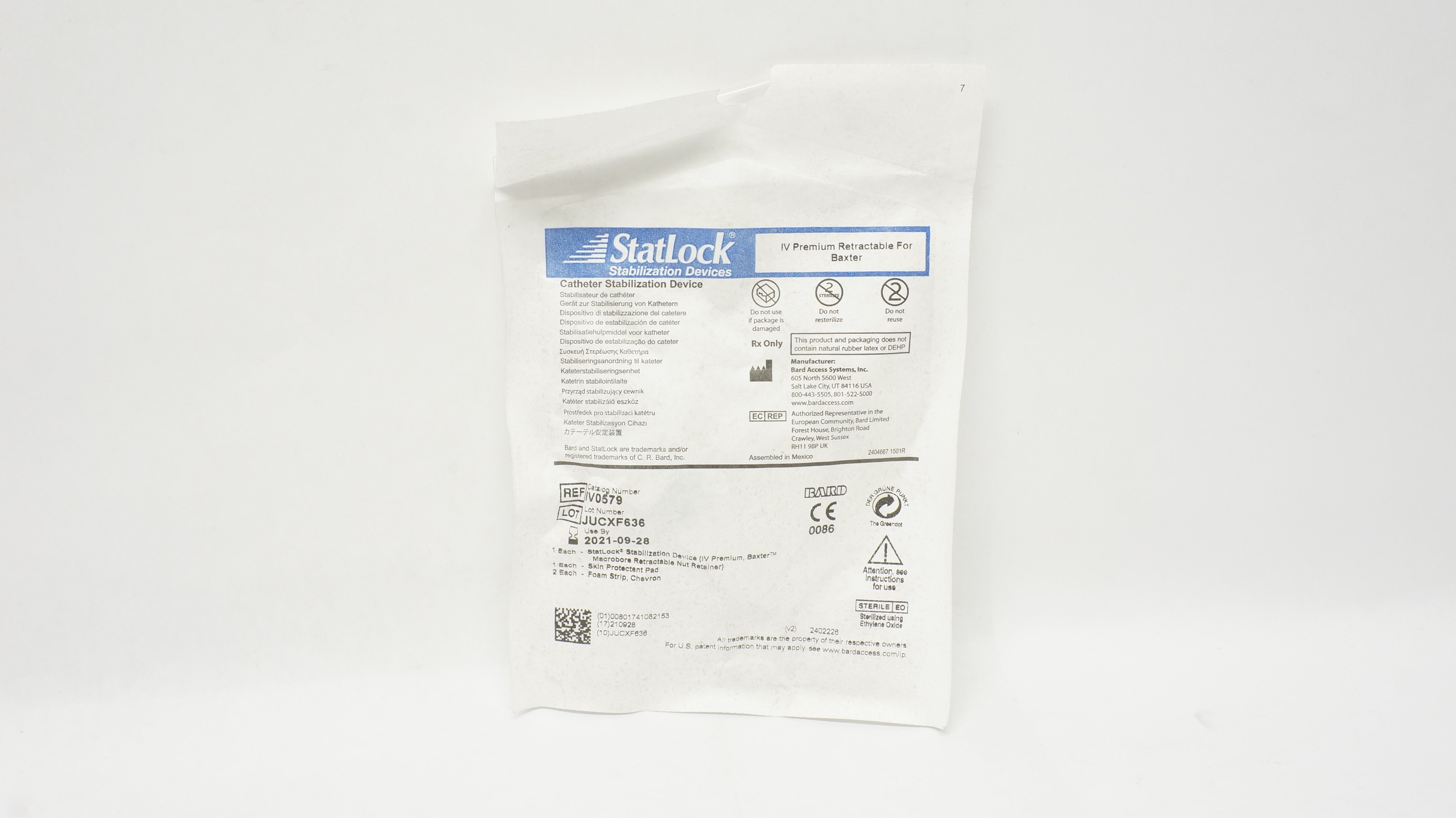 Bard IV0579 StatLock Cath. Stabilization Device IV Premium (x)