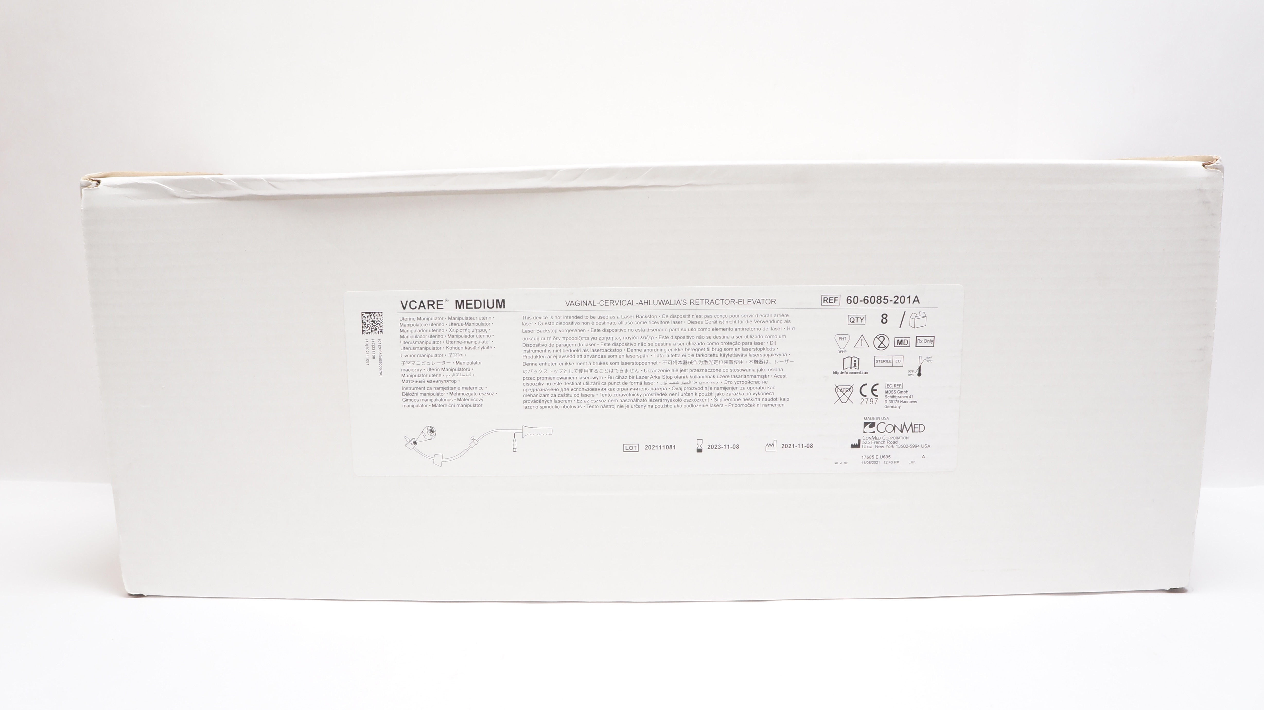 Conmed 60-6085-201A VCARE Medium Uterine Manipulator - Box of 8