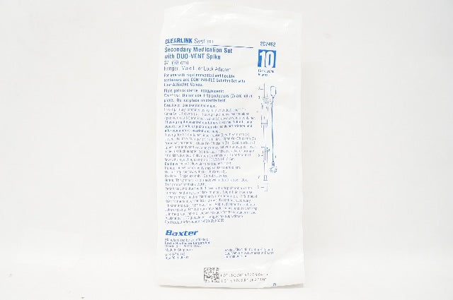 Baxter 2C7462 Clearlink System Secondary Medication Set w/DUO-VENT Spike 37inch