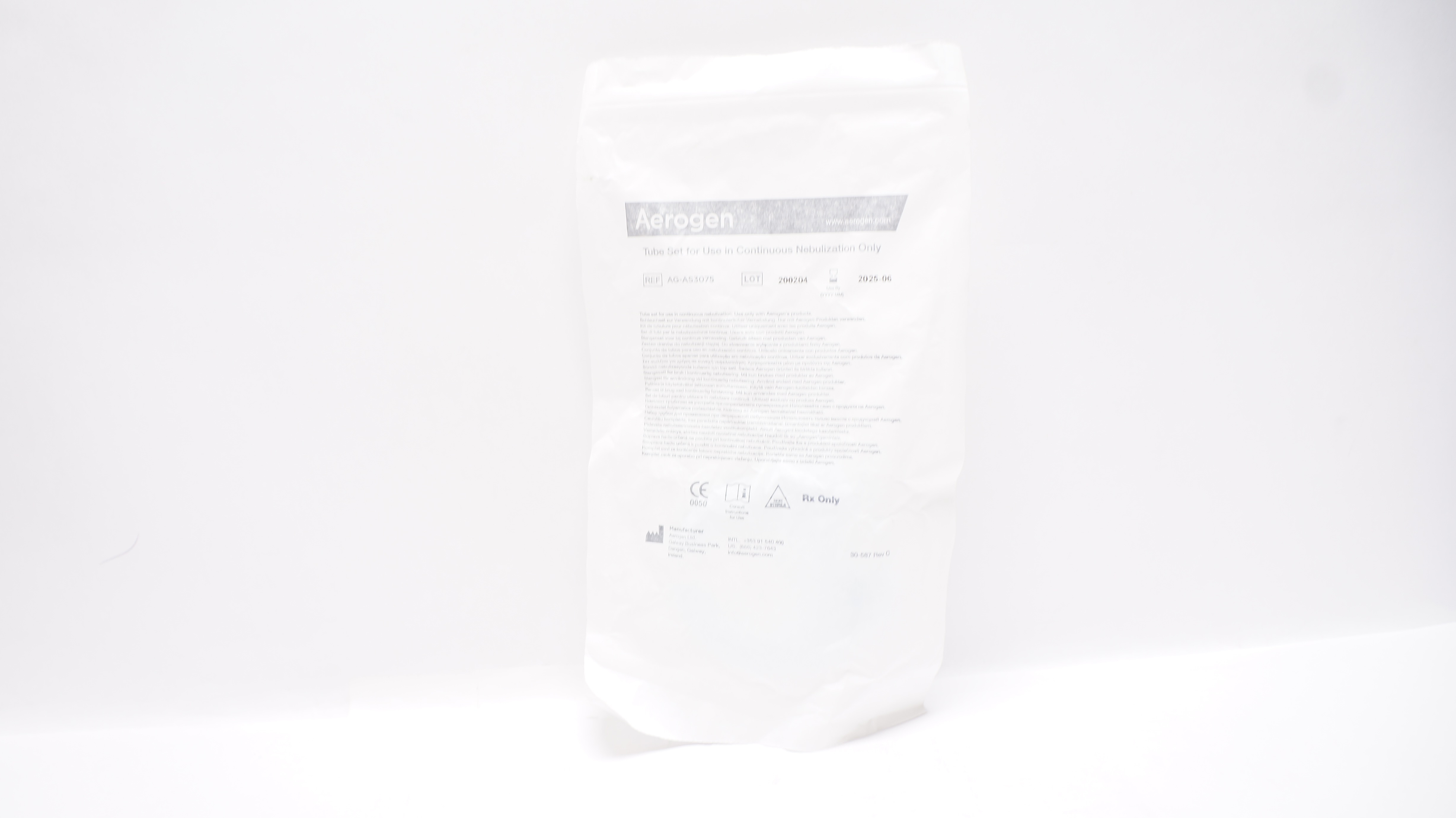 Aerogen AG-AS3075 Tube Set for Use in Continuous Nebulization