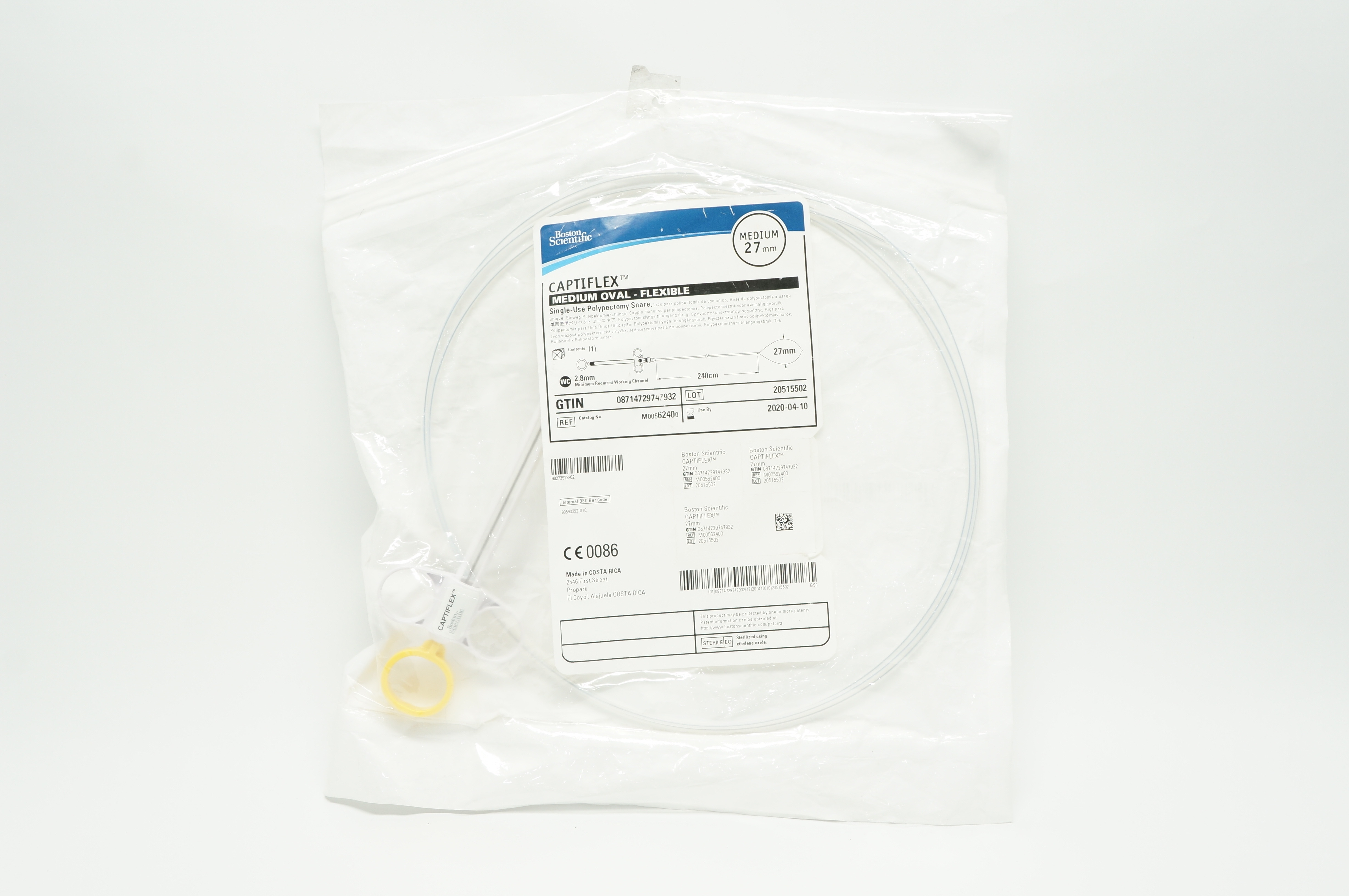 Boston Scientific 6240 Captiflex Polypectomy Snare Medium 27mm (x)