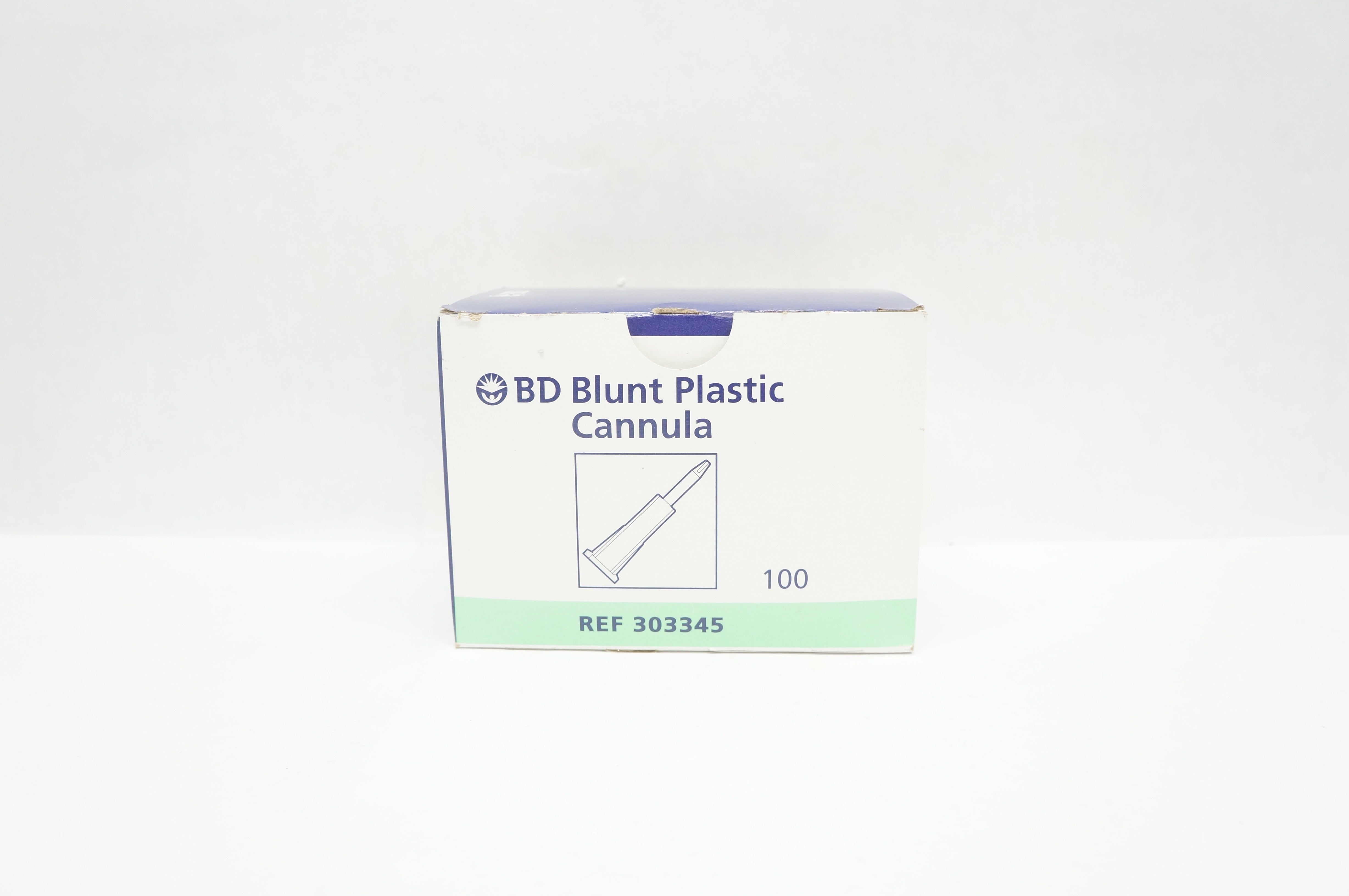 BD 303345 Blunt Plastic Cannula - Box of 100