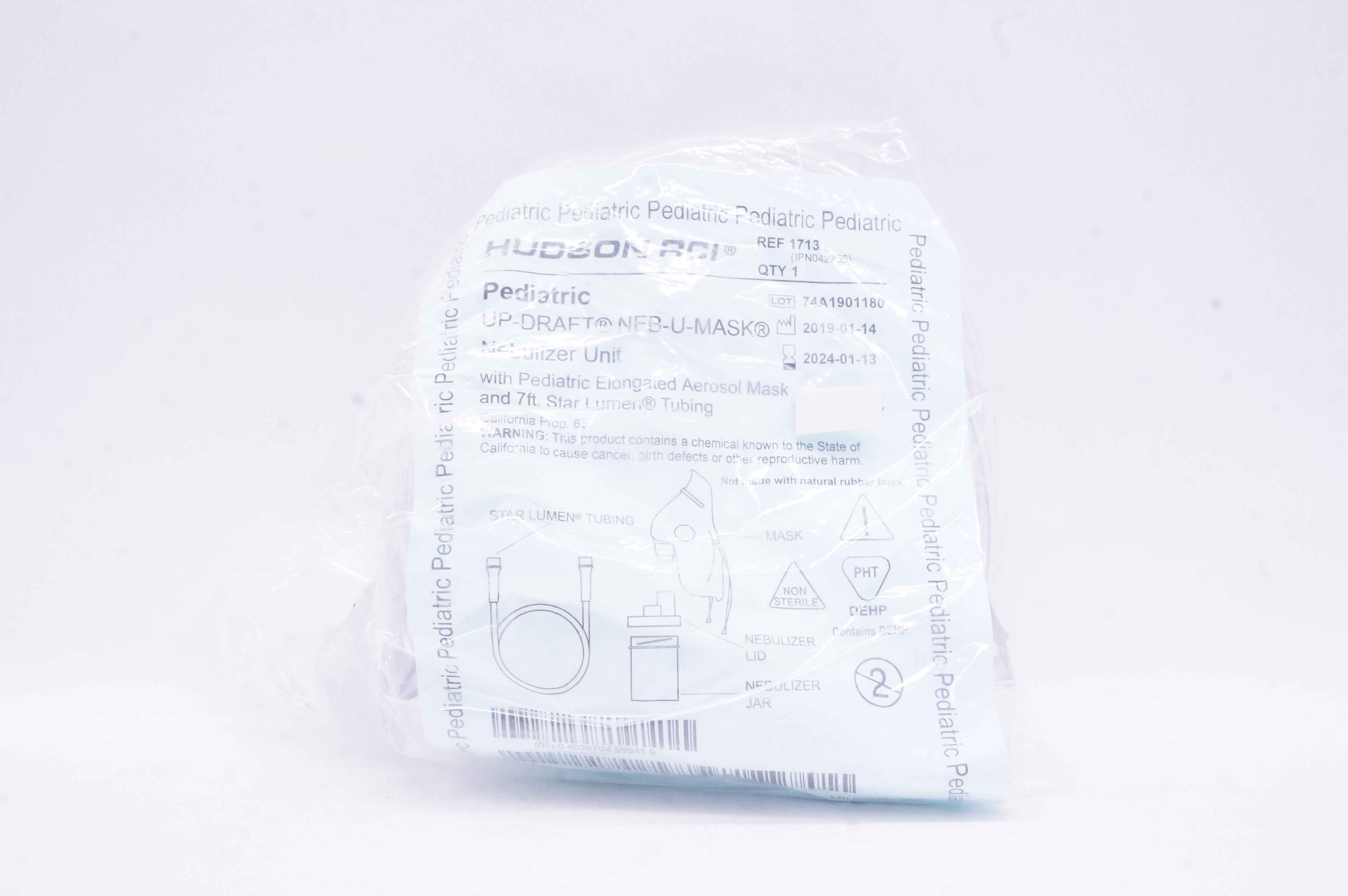 Hudson RCI 1713 Up-Draft Nebulizer with Pediatric Mask